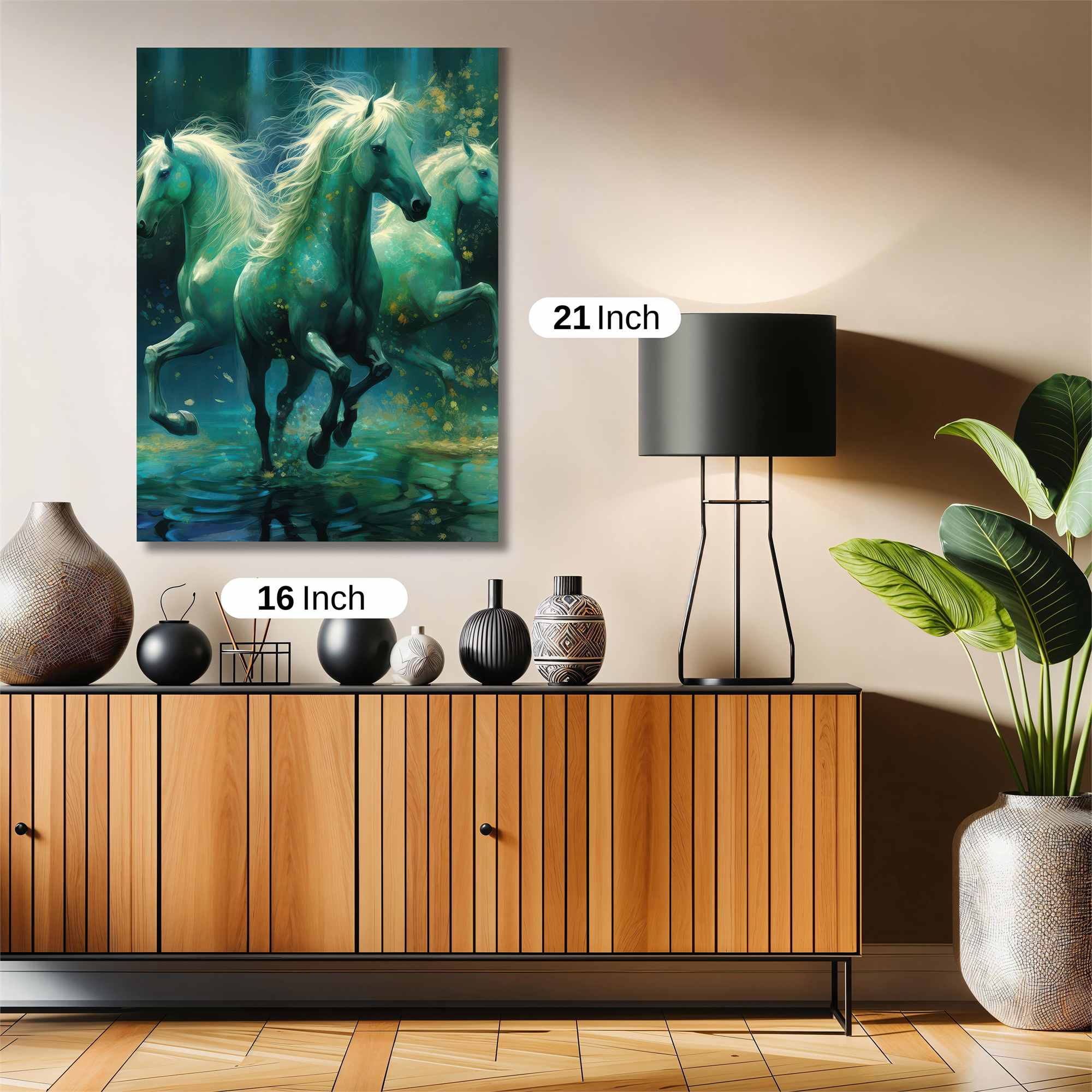 Horses Ethereal Safe Wall Magnetic / M