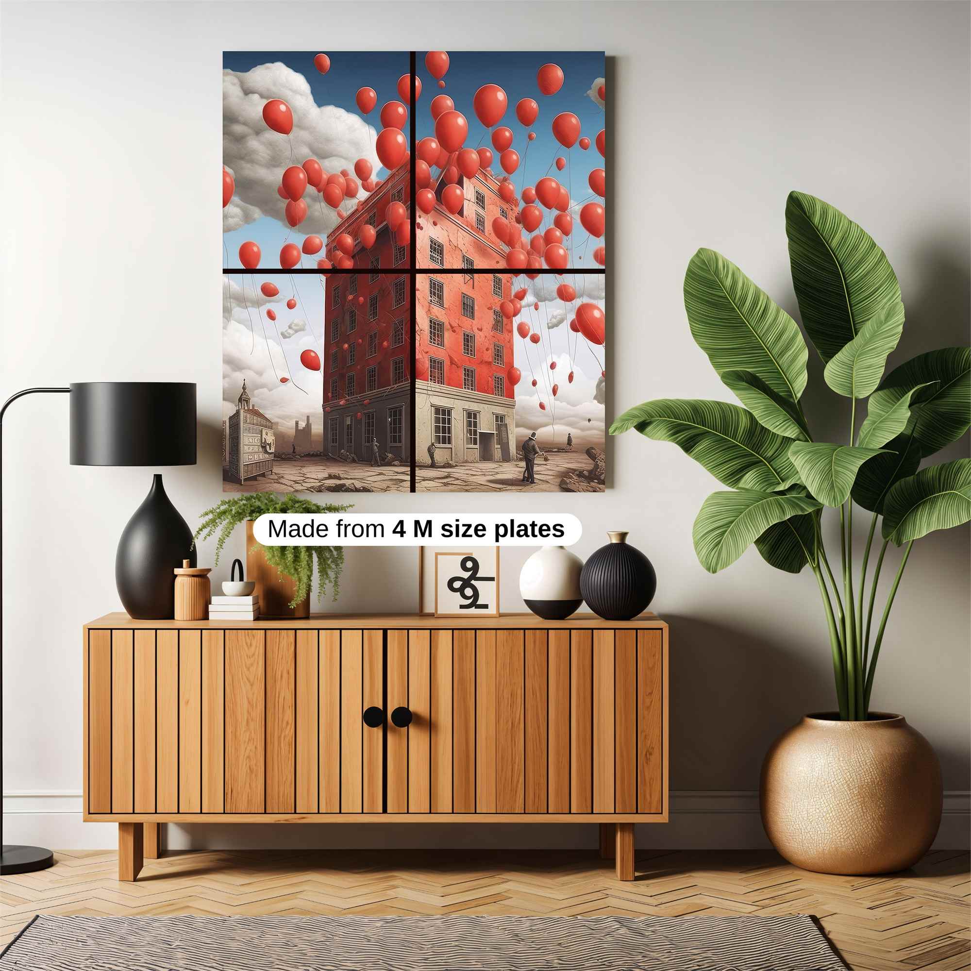 Ballooned Whimsy Safe Wall Magnetic / M