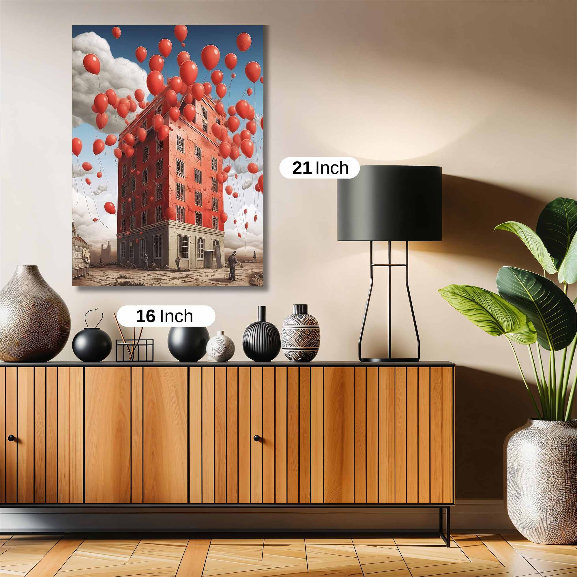 Ballooned Whimsy Safe Wall Magnetic / M