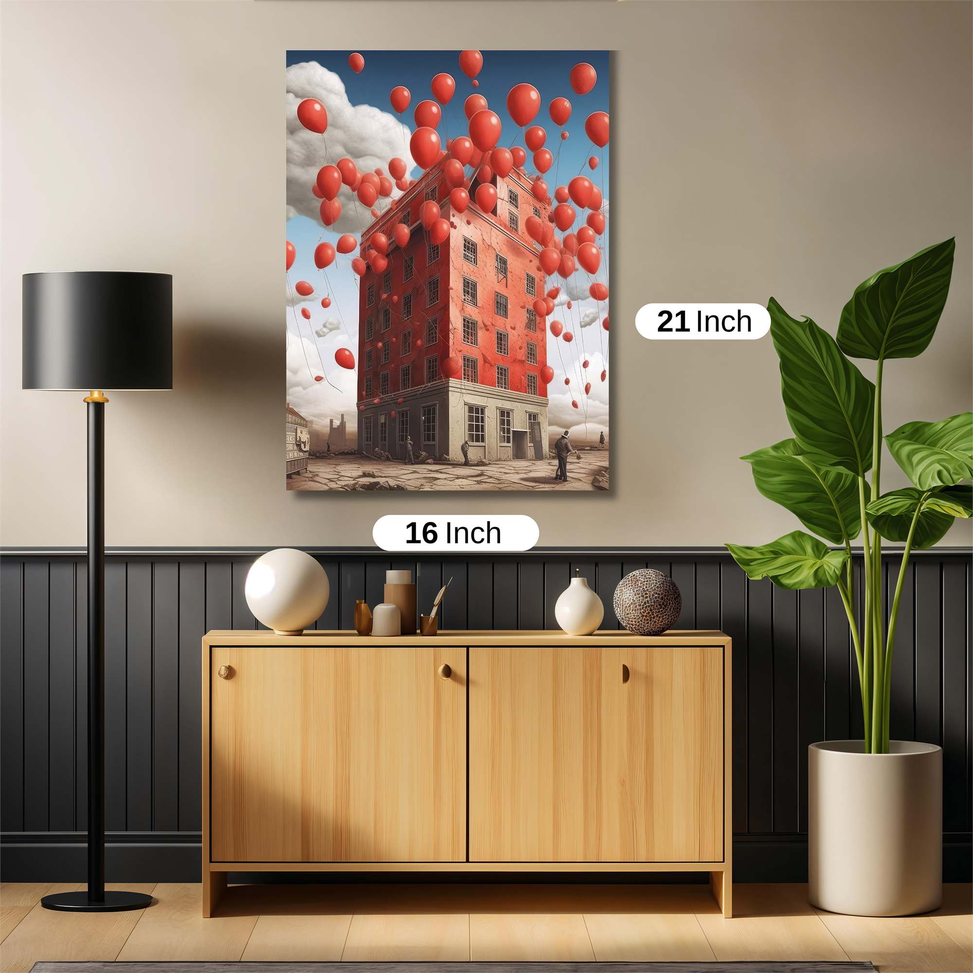 Ballooned Whimsy Safe Wall Magnetic / M