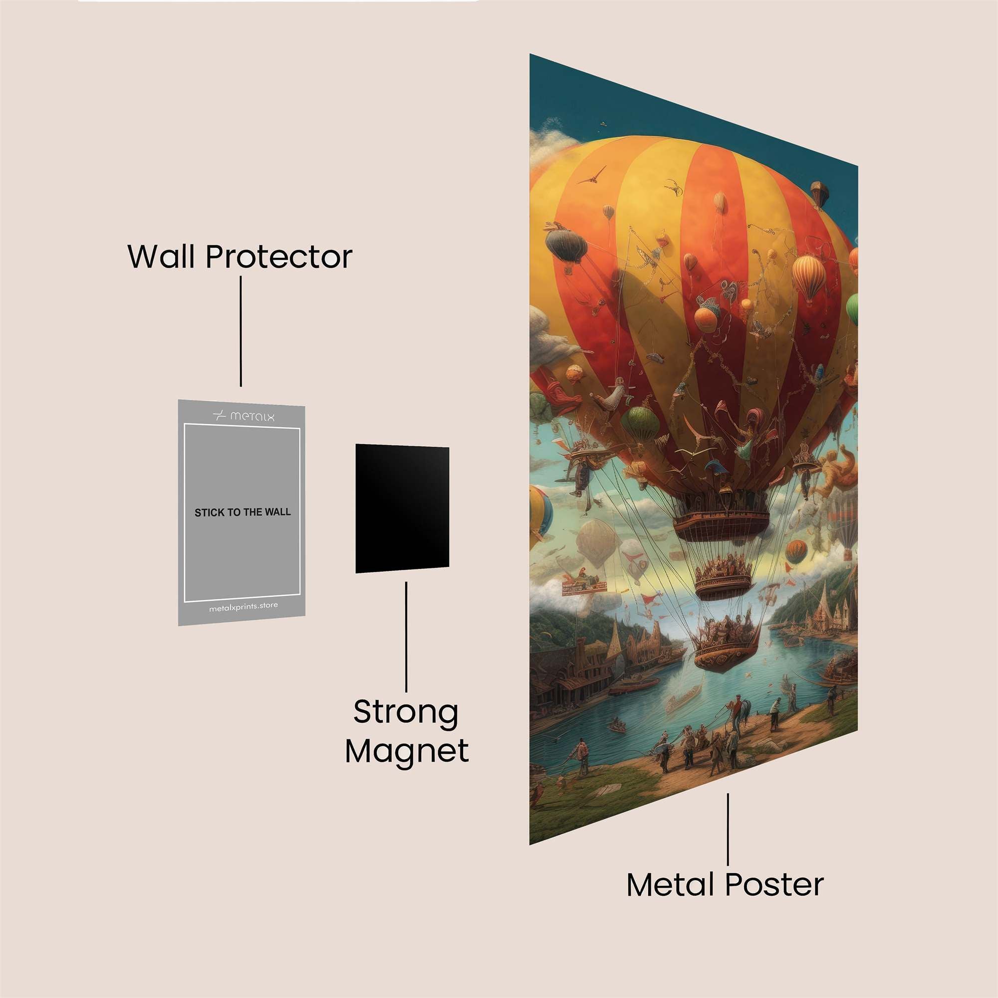 Balloon Adventure Safe Wall Magnetic / M