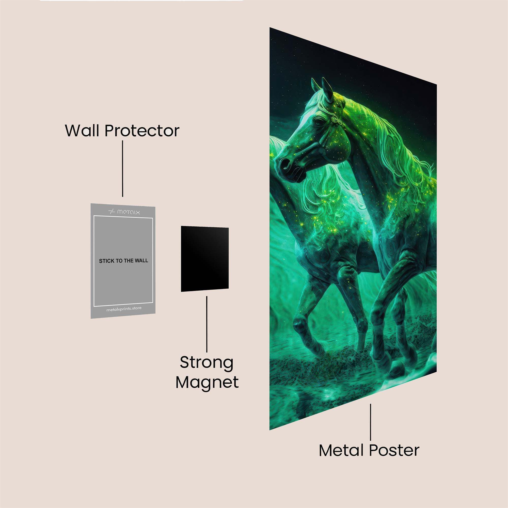 Celestial Gallop Safe Wall Magnetic / M