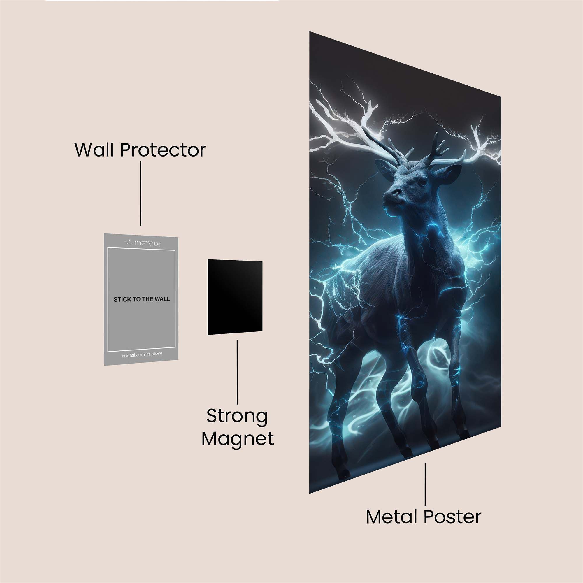 Electric Stag Safe Wall Magnetic / M