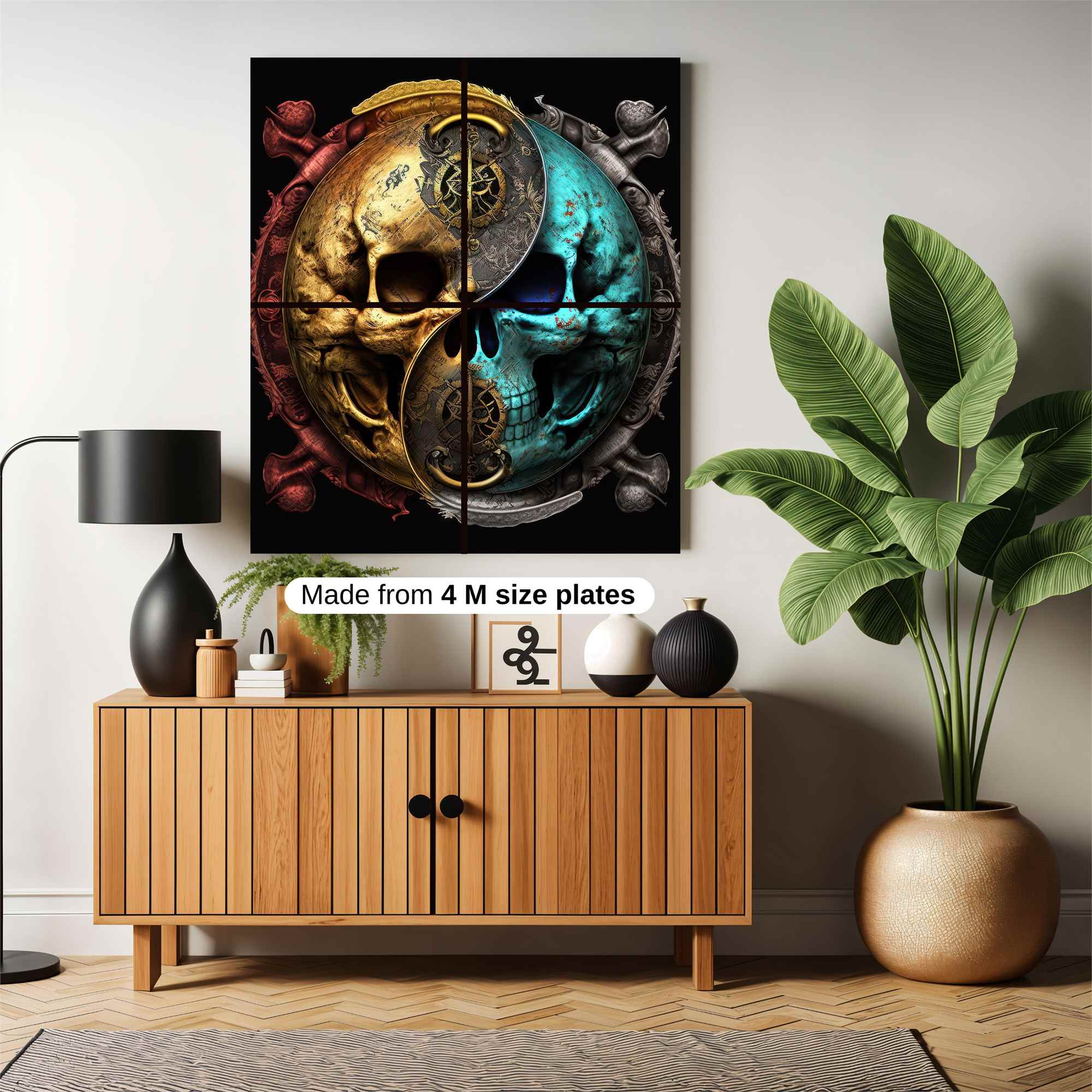 Skull Duality Safe Wall Magnetic / M