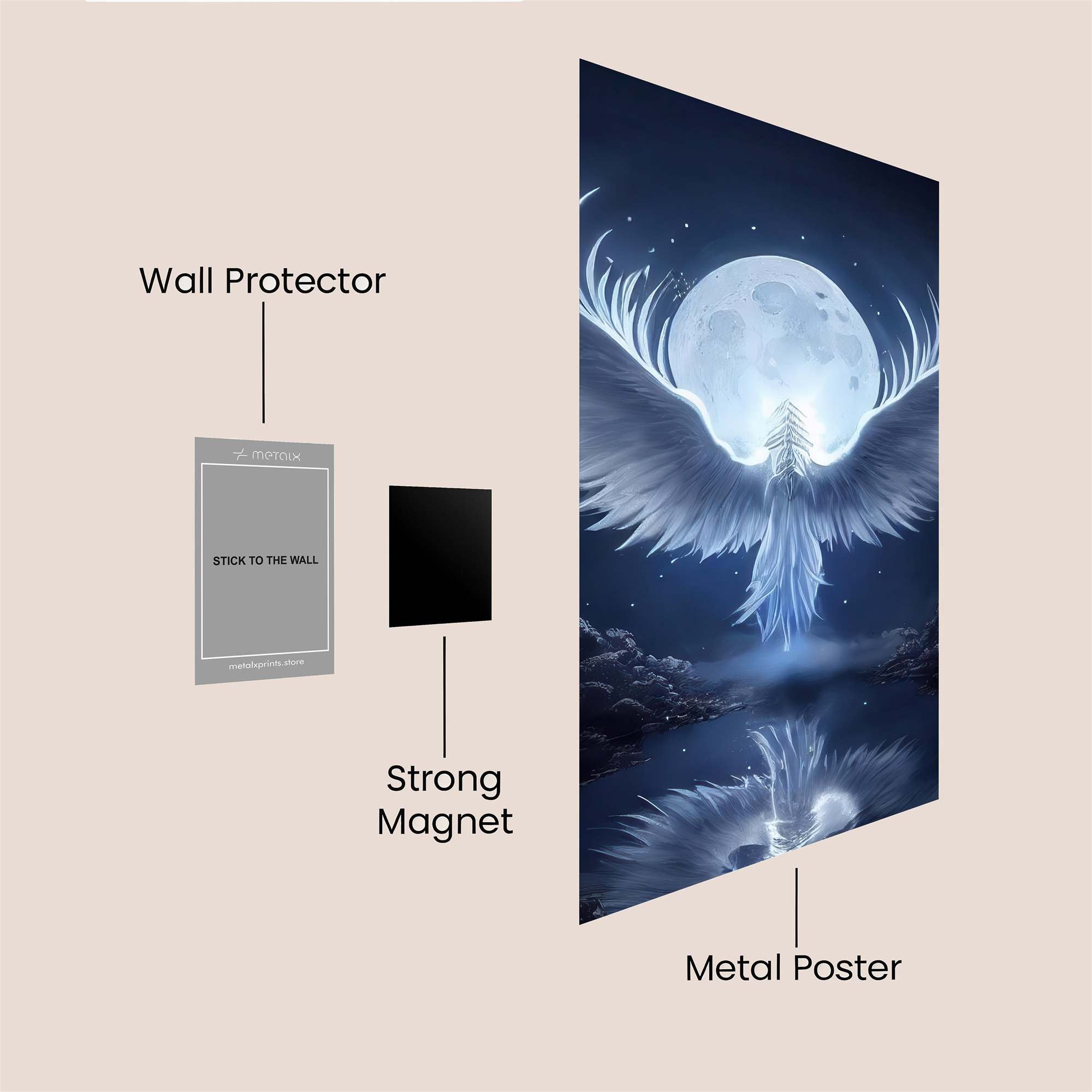 Moonlit Serenity Safe Wall Magnetic / M