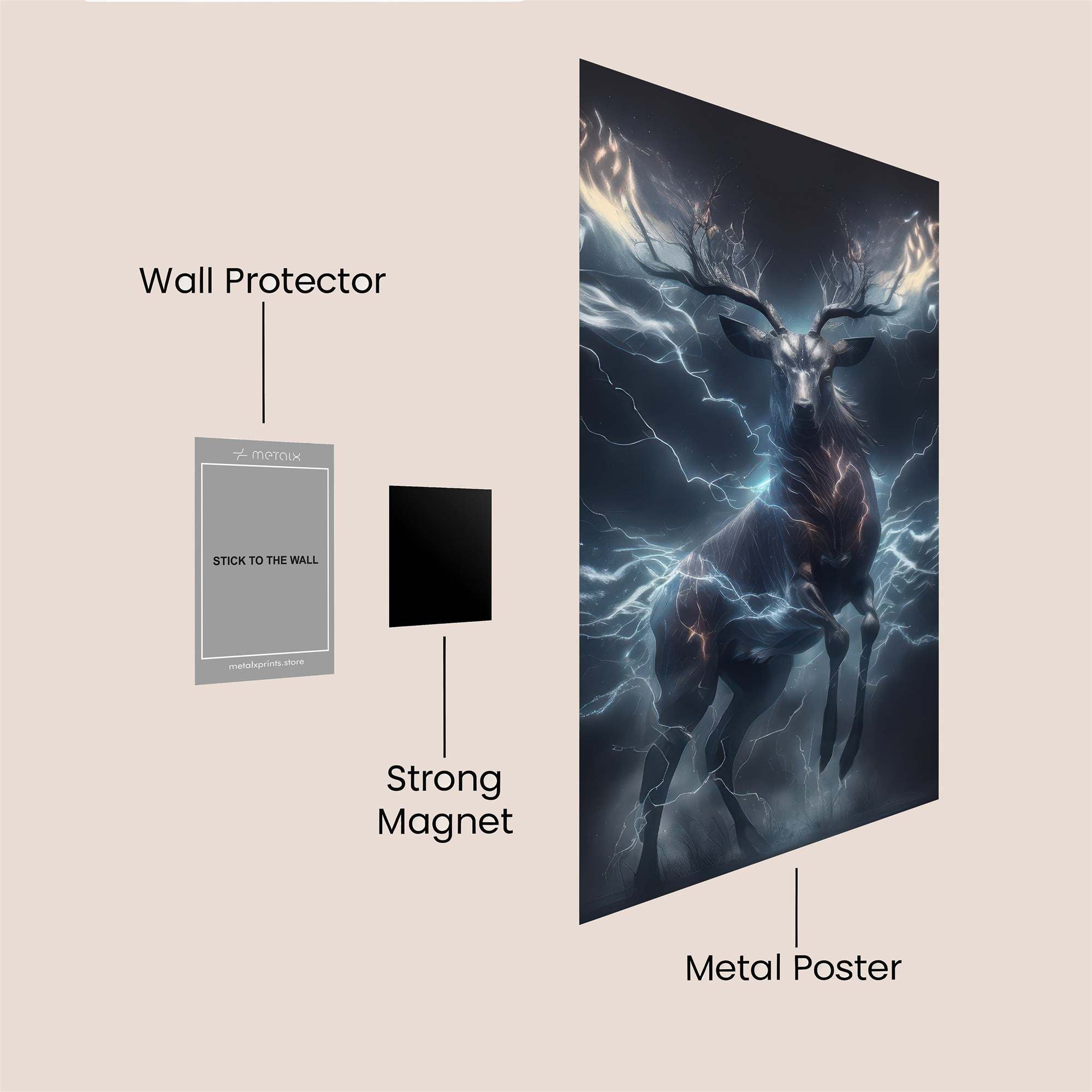 Storm Stag Safe Wall Magnetic / M