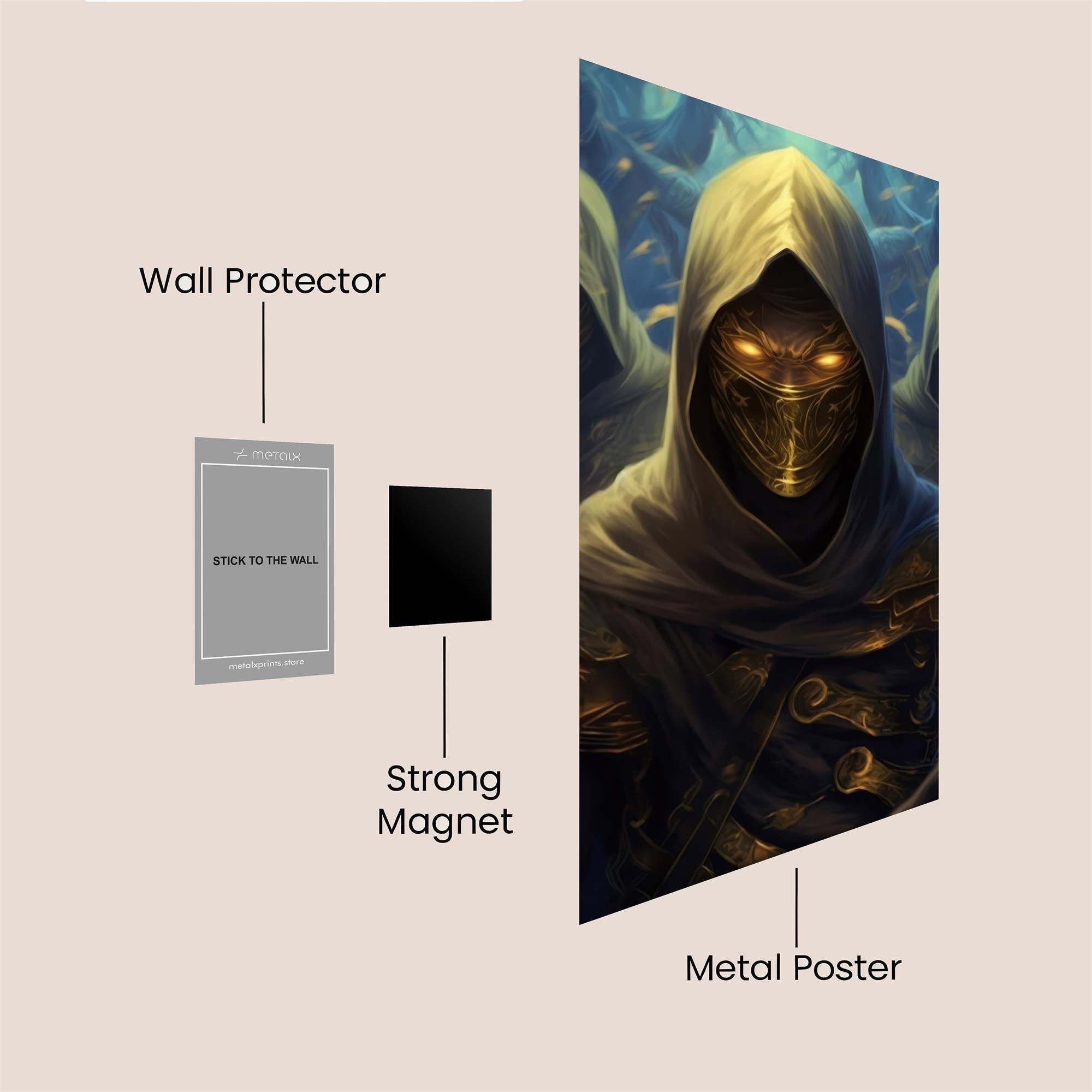 Golden Enigma Safe Wall Magnetic / M