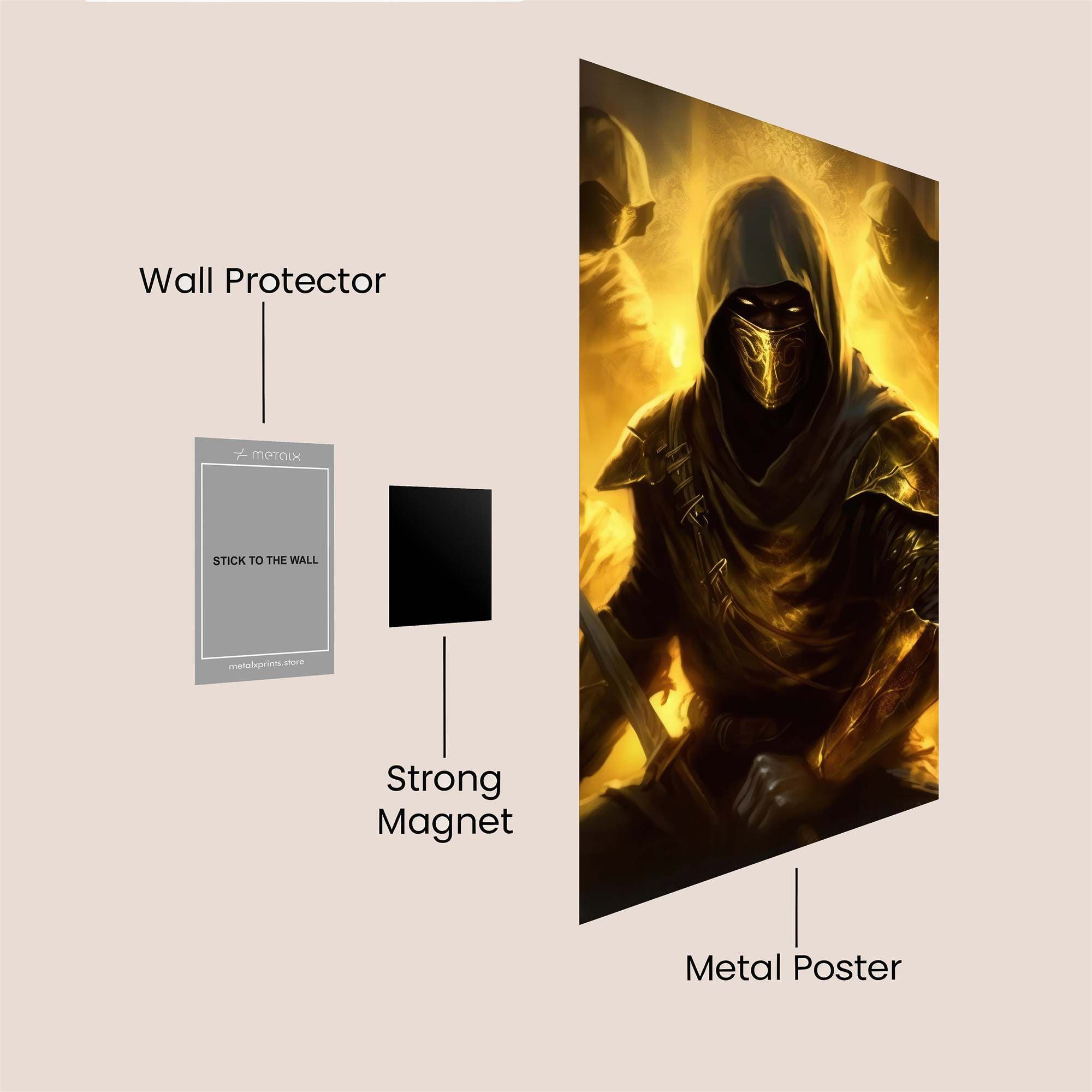 Noob Saibot:Shadow Safe Wall Magnetic / M