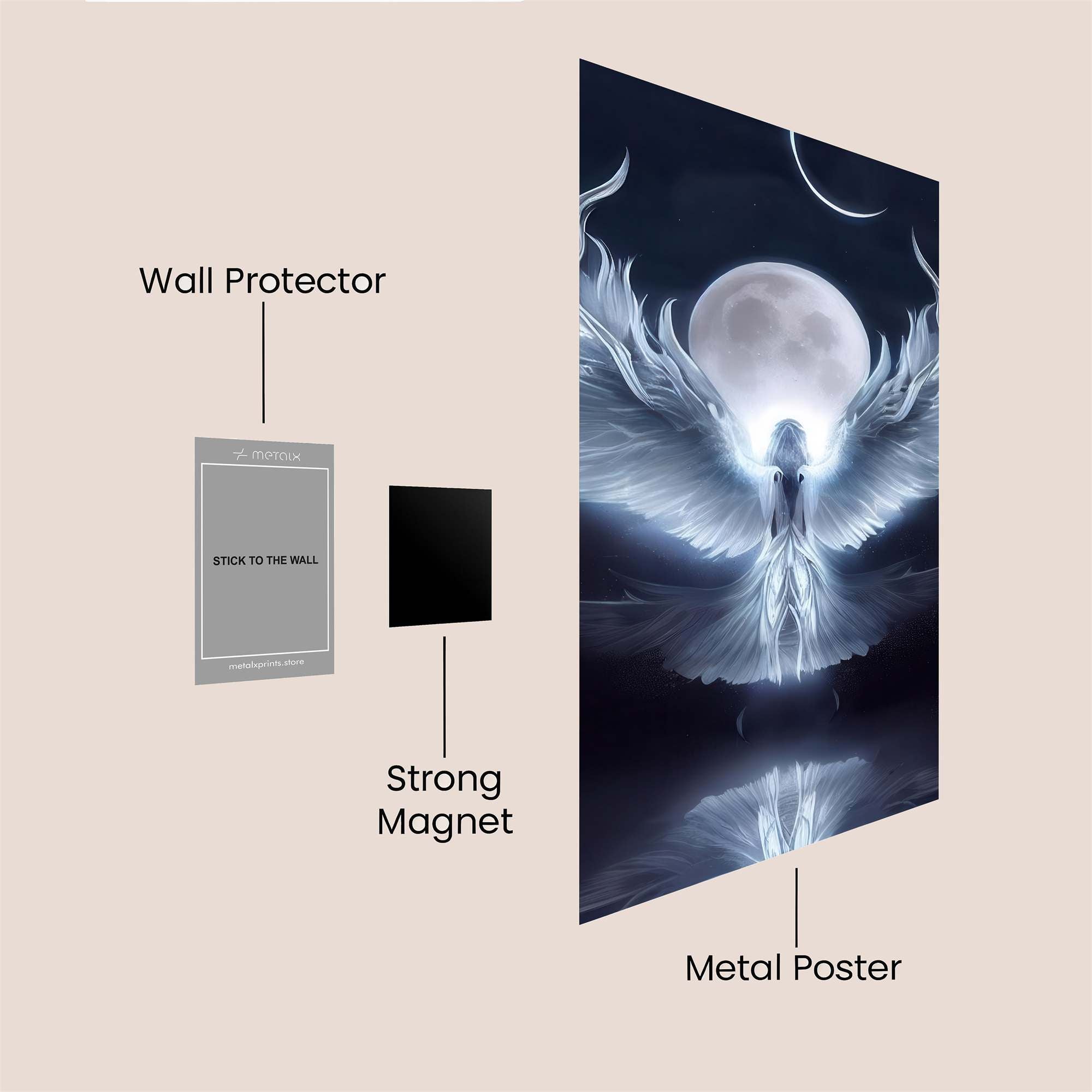 Angel Serenity Safe Wall Magnetic / M