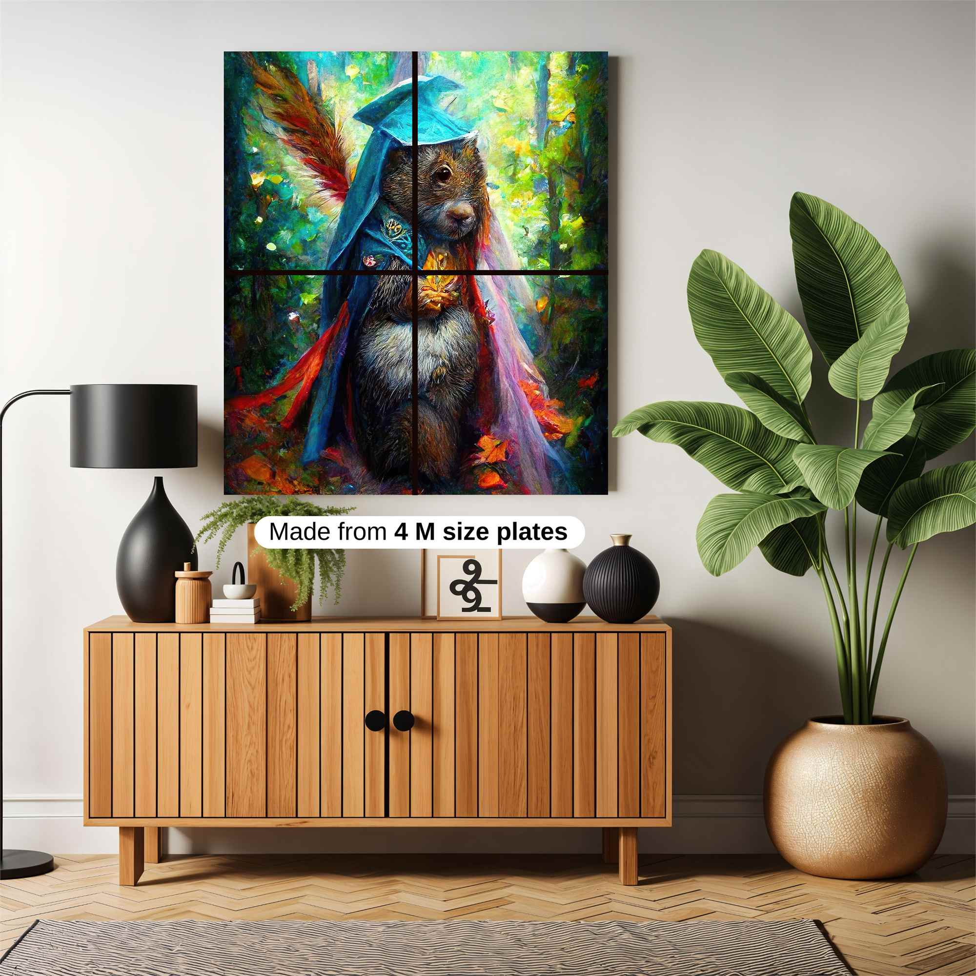Sorcerer Squirrel Safe Wall Magnetic / M