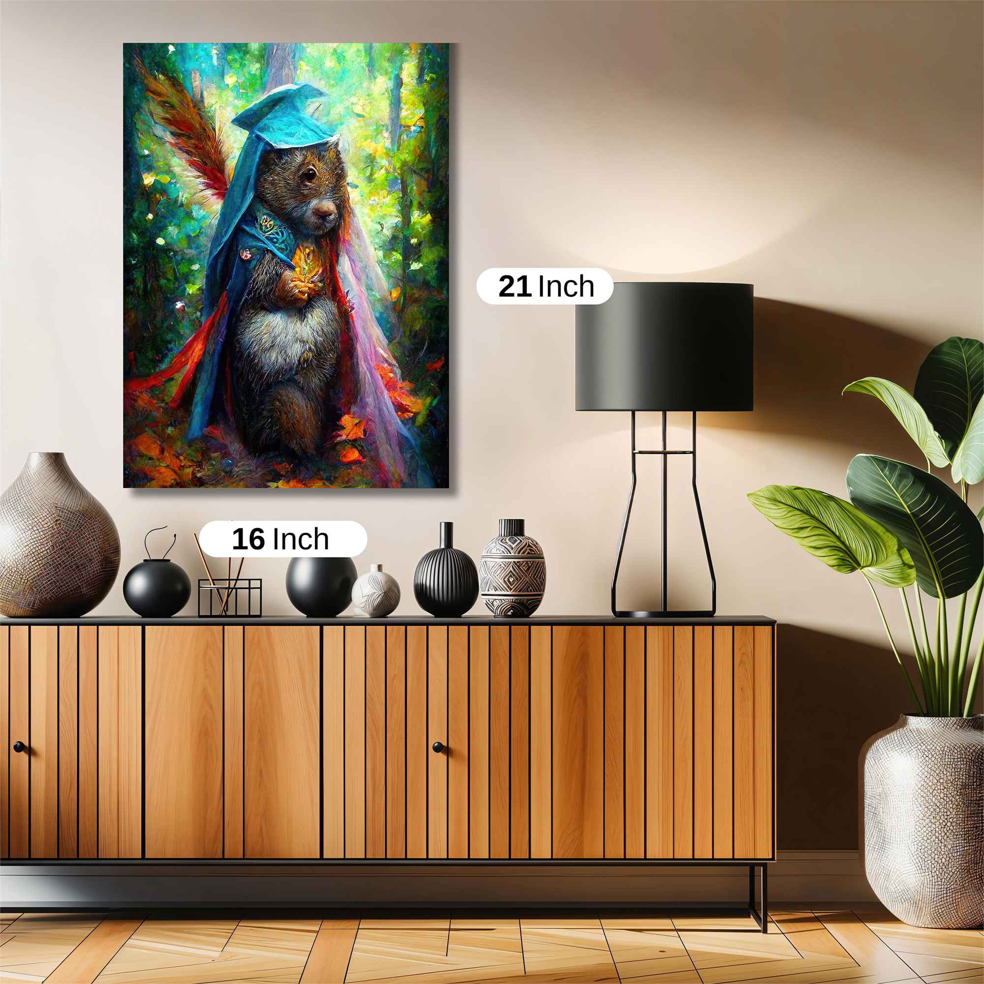 Sorcerer Squirrel Safe Wall Magnetic / M