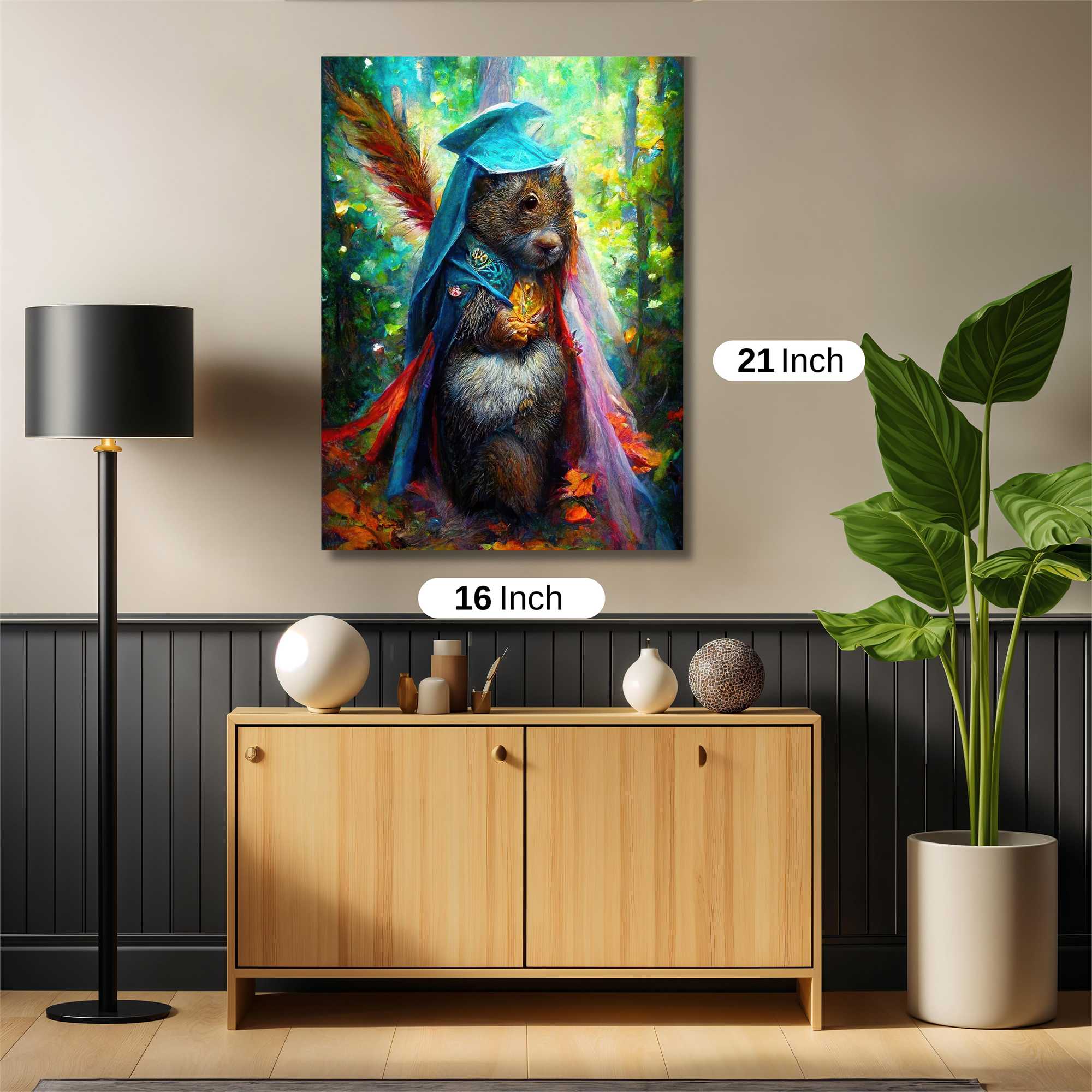 Sorcerer Squirrel Safe Wall Magnetic / M
