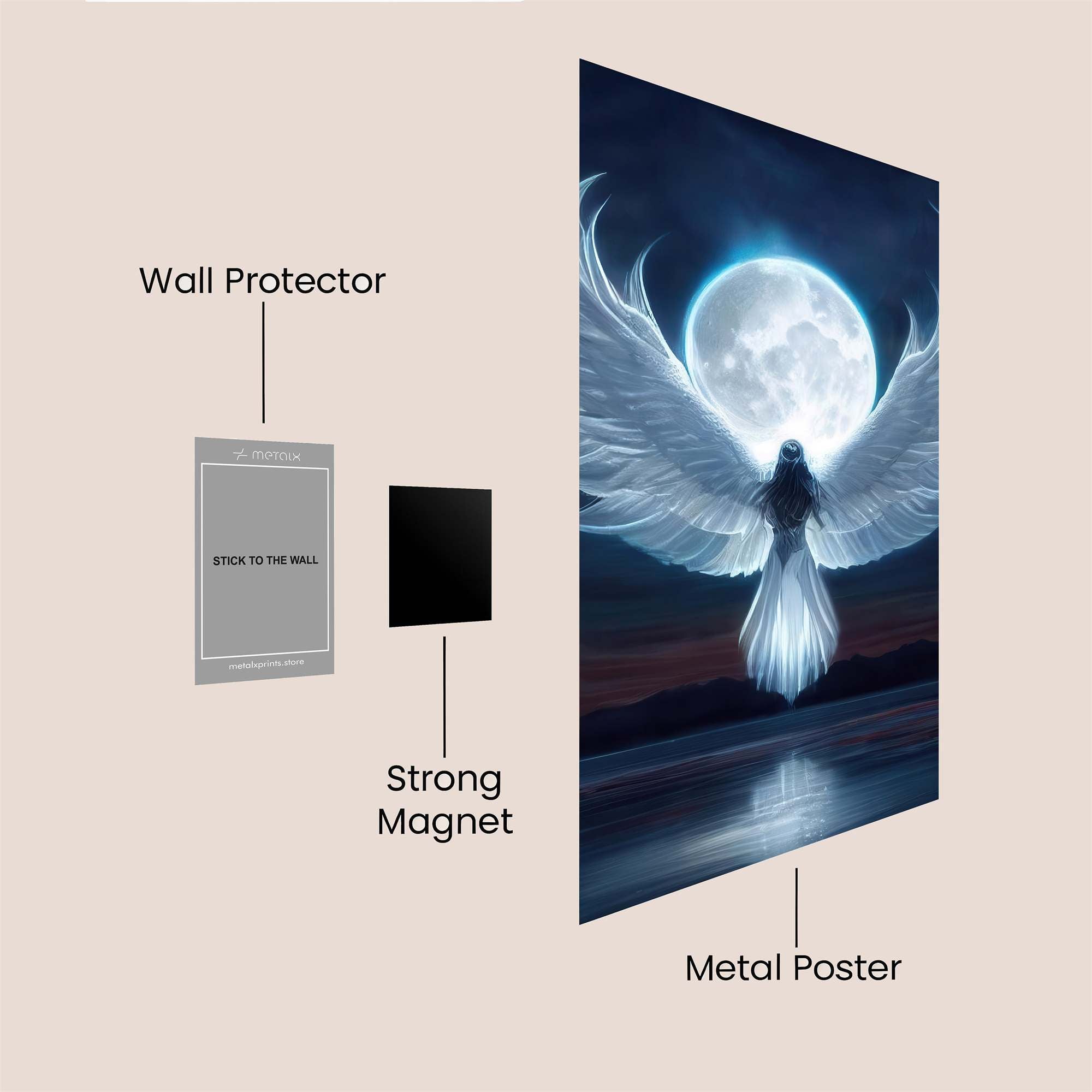 Moonlit Serenity Safe Wall Magnetic / M