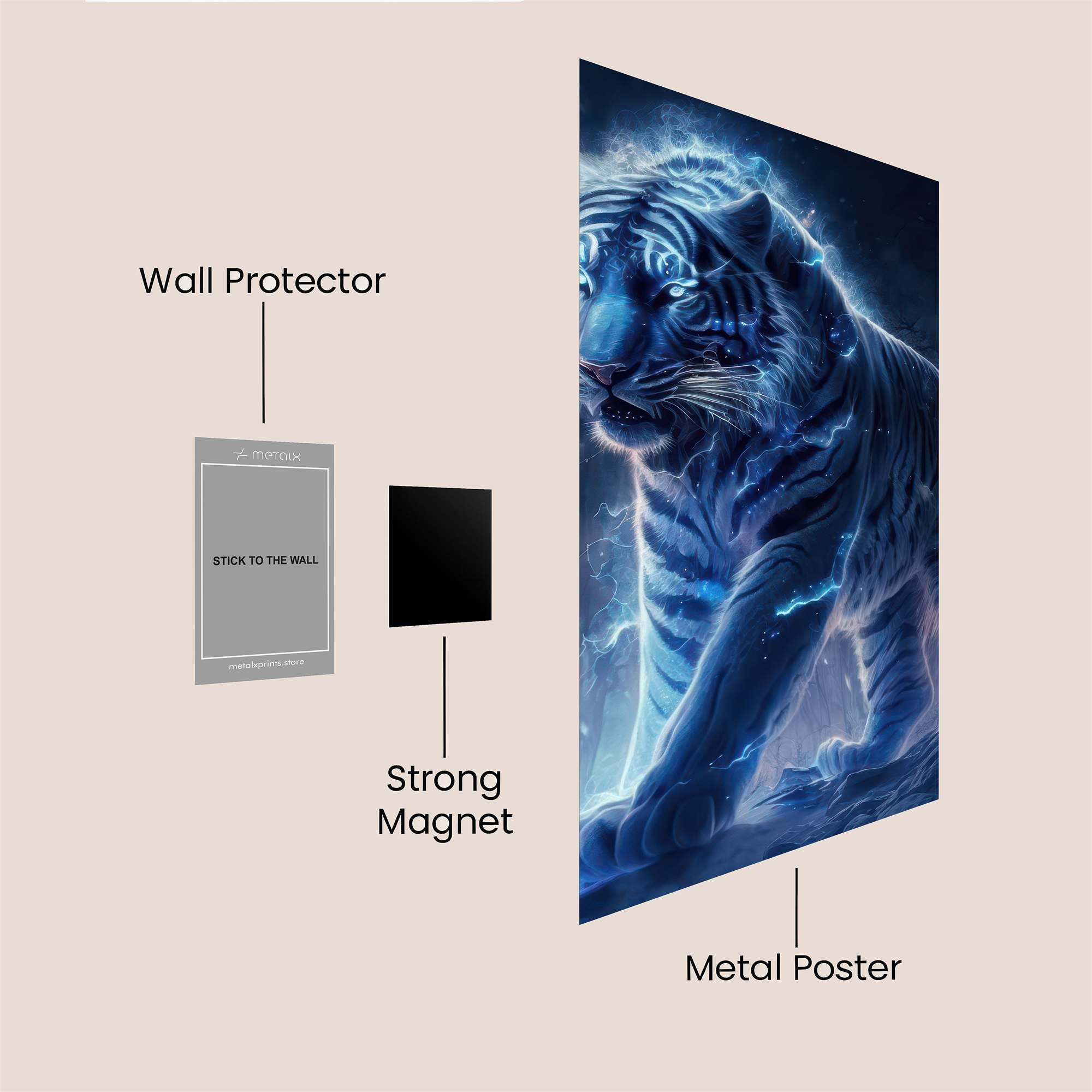 Glowing Majesty Safe Wall Magnetic / M