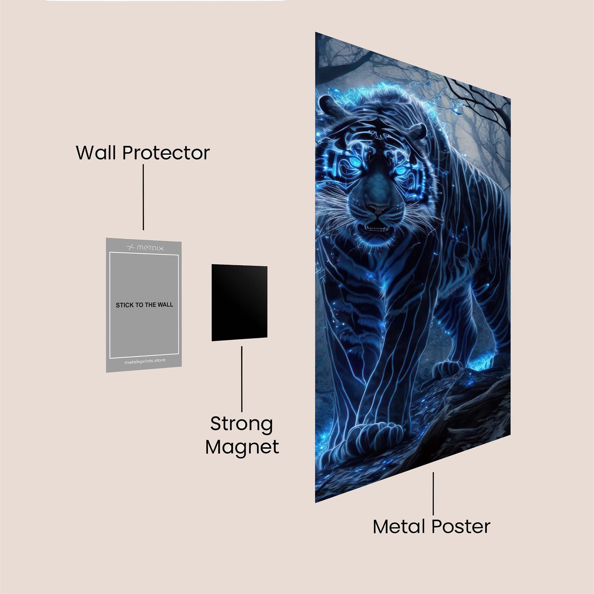 Glowing Majesty Safe Wall Magnetic / M