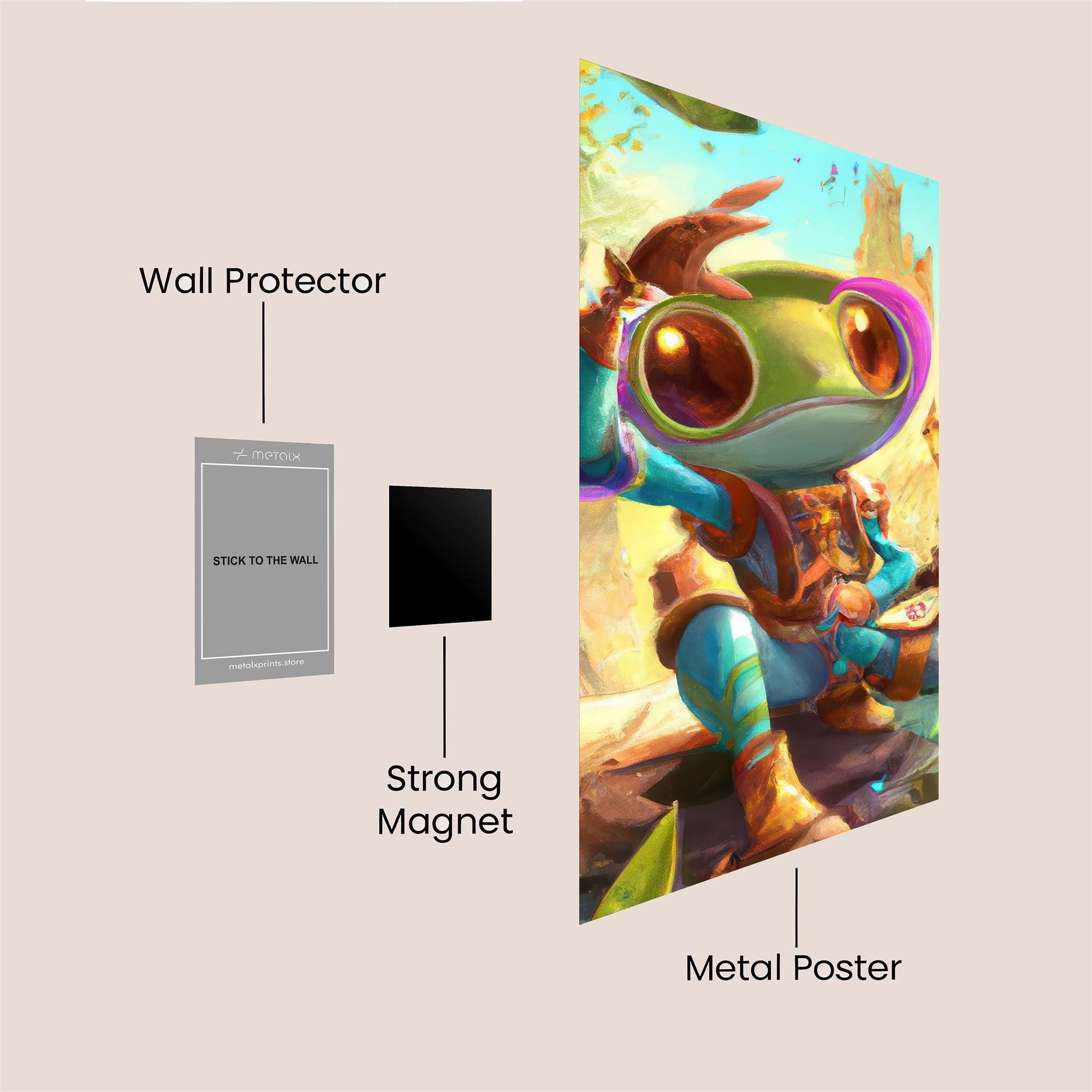 Frog Adventurer Safe Wall Magnetic / M
