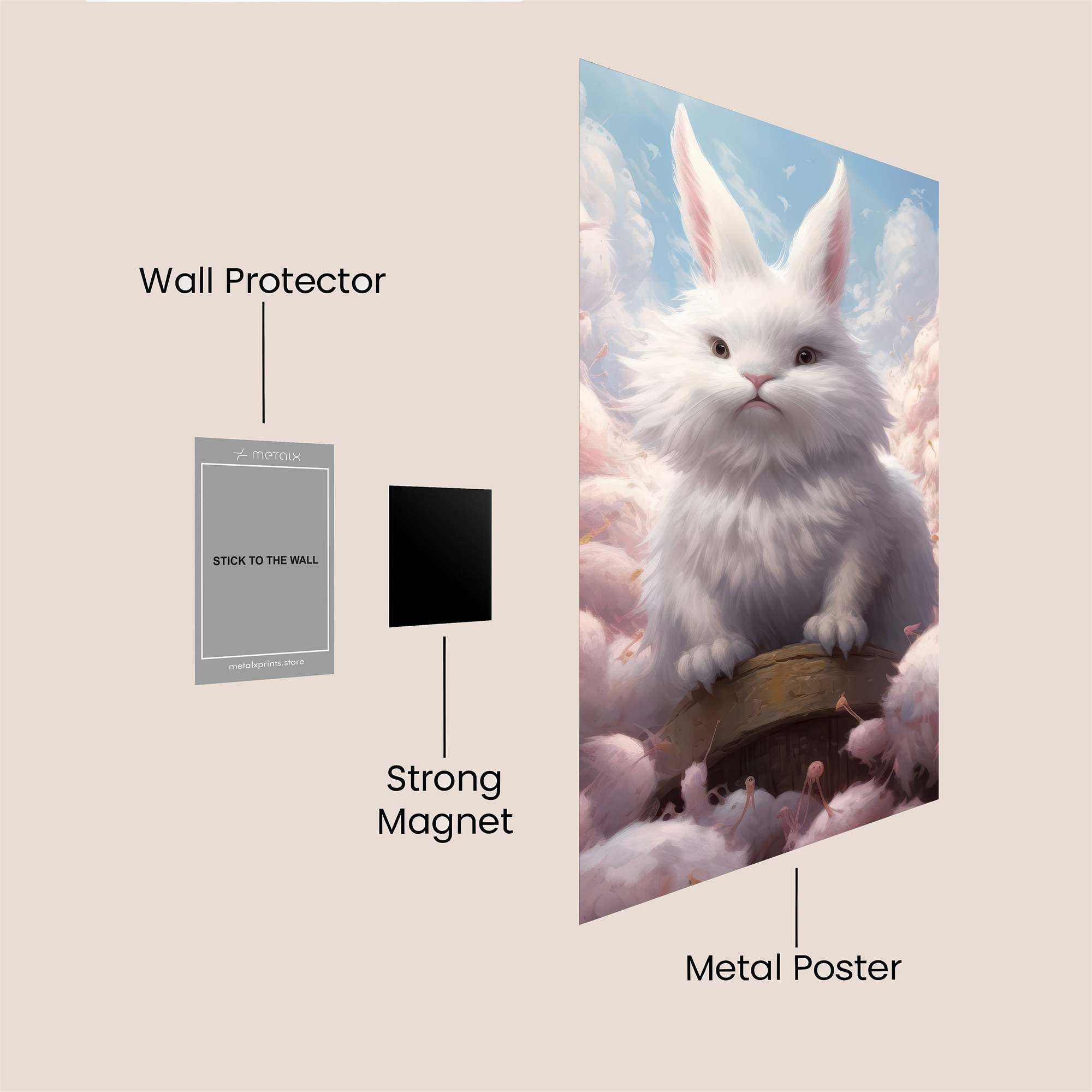 Bunny Bliss Safe Wall Magnetic / M