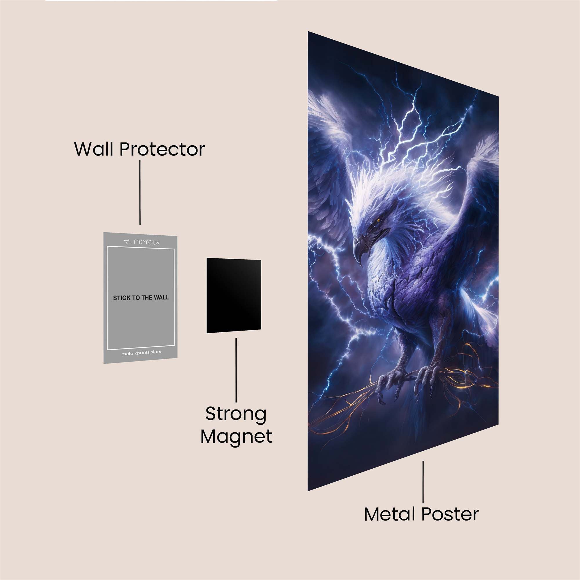 Thunder Phoenix Safe Wall Magnetic / M