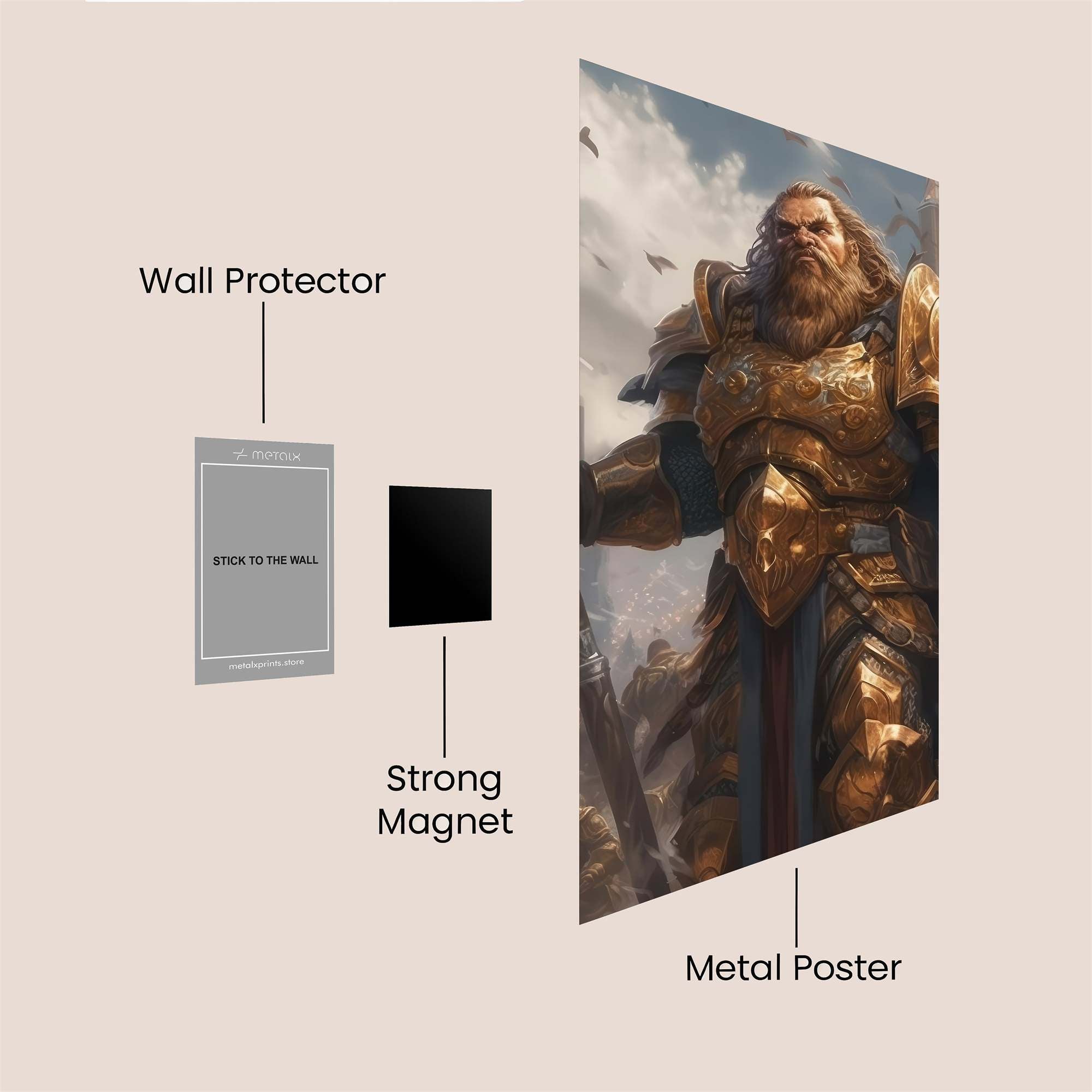 Highlord Regal Safe Wall Magnetic / M