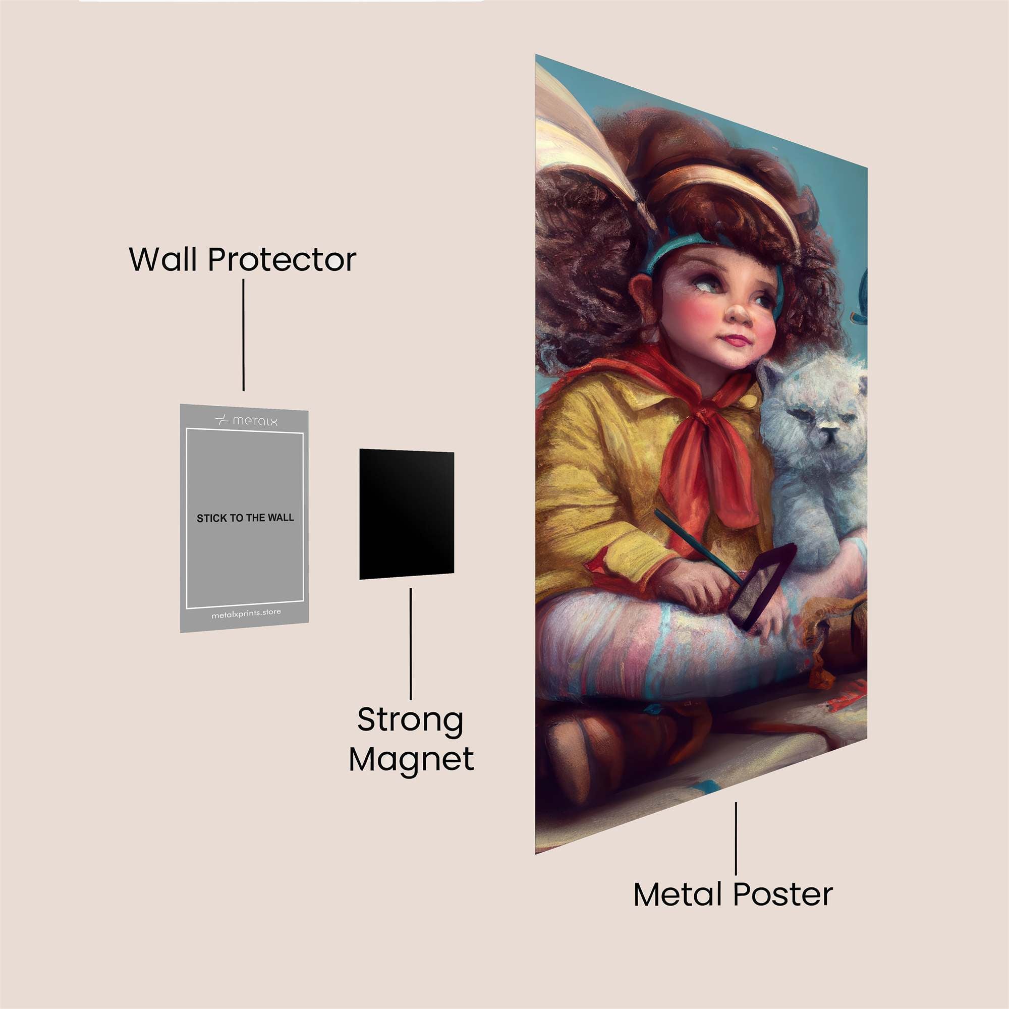 Curious Dreamer Safe Wall Magnetic / M
