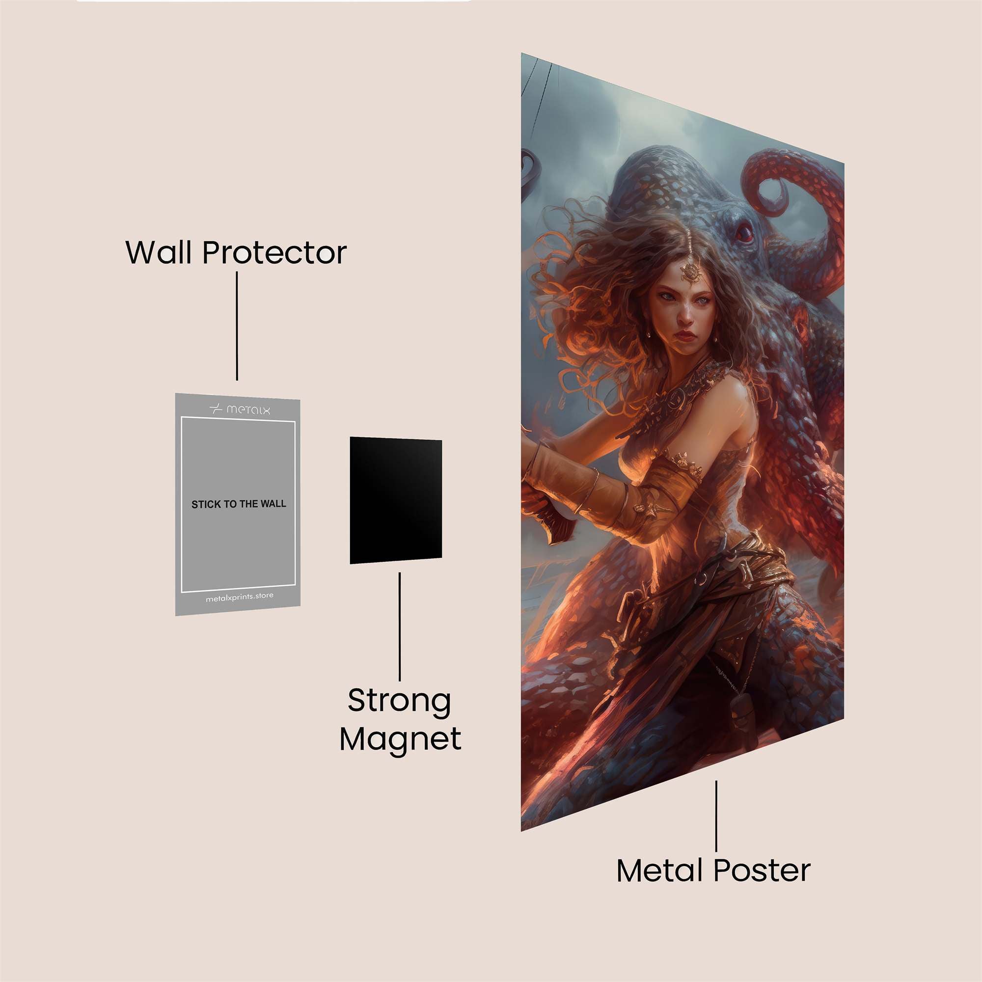 Medusa Unleashed Safe Wall Magnetic / M