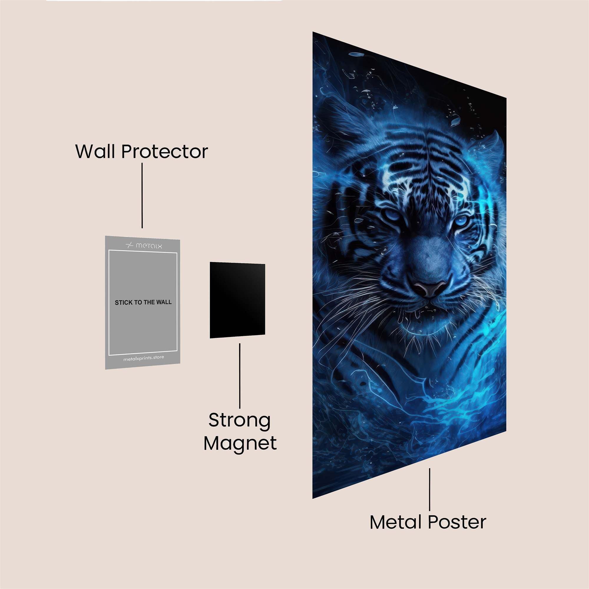 Tiger Tempest Safe Wall Magnetic / M