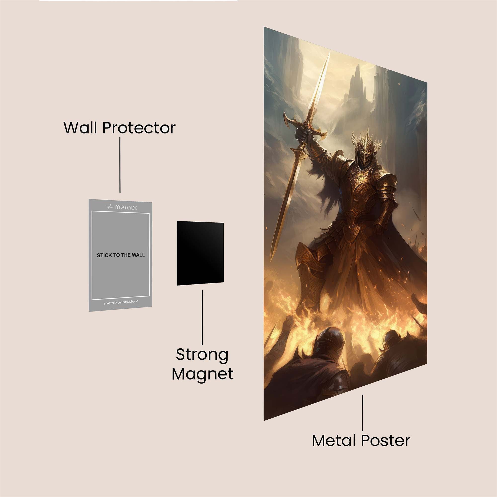 Knight Triumphant Safe Wall Magnetic / M