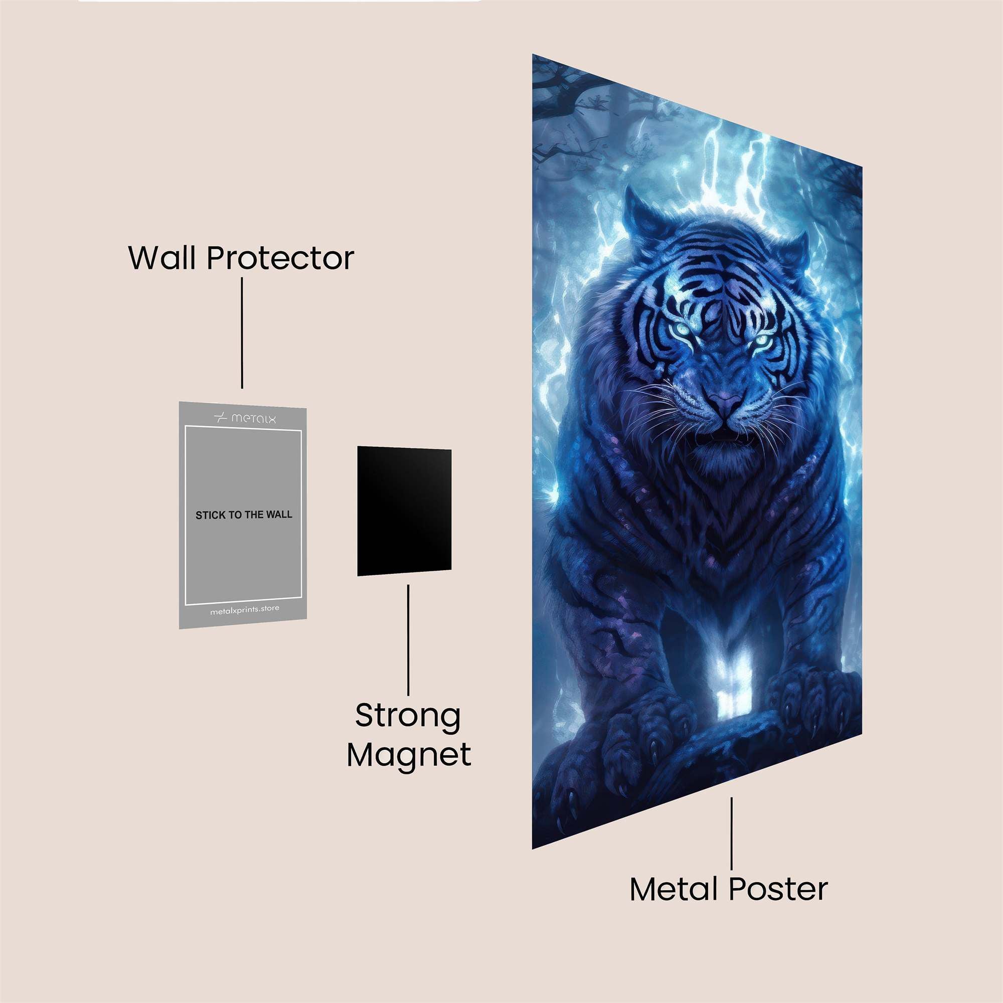 Tiger Tempest Safe Wall Magnetic / M