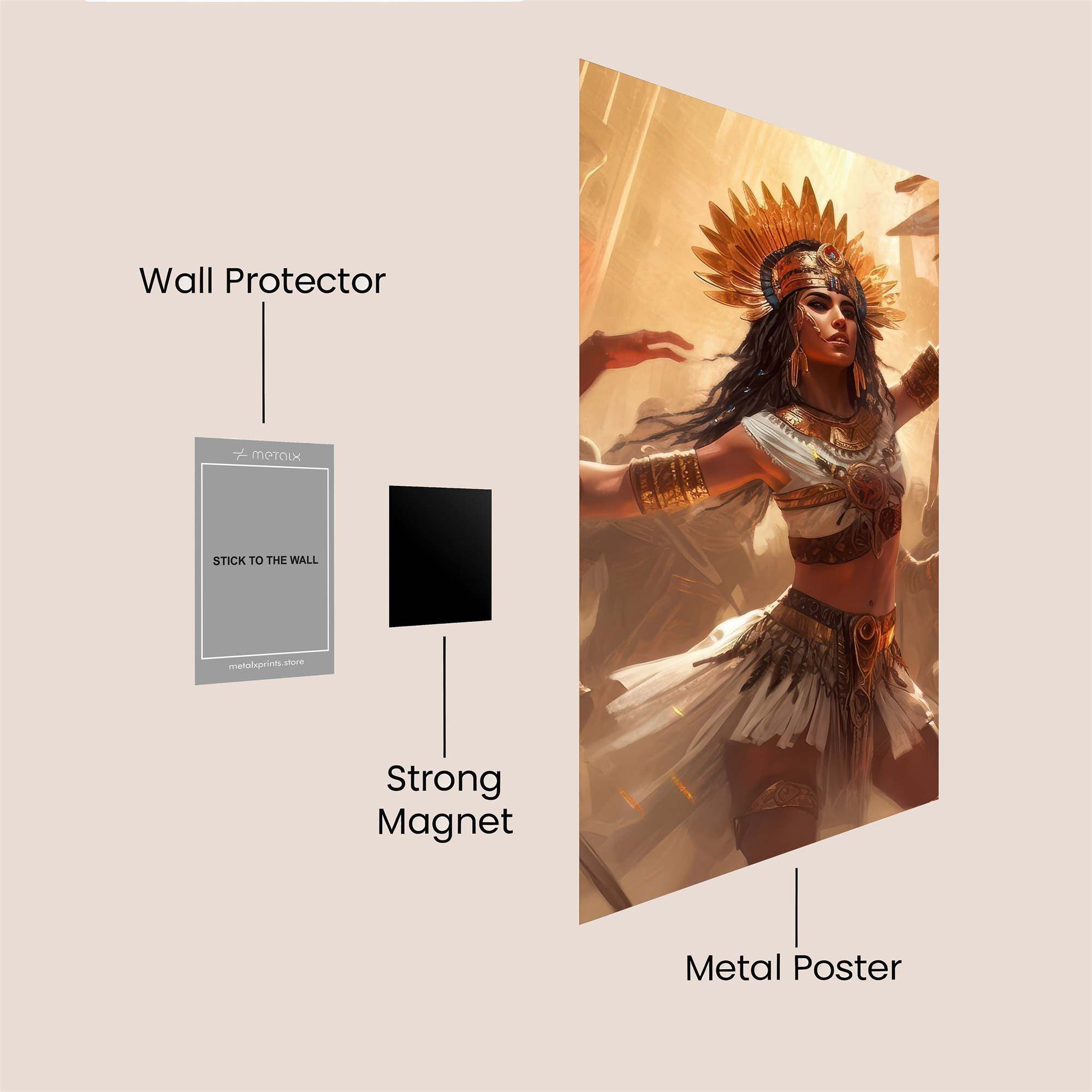 Cleopatra Triumphant Safe Wall Magnetic / M