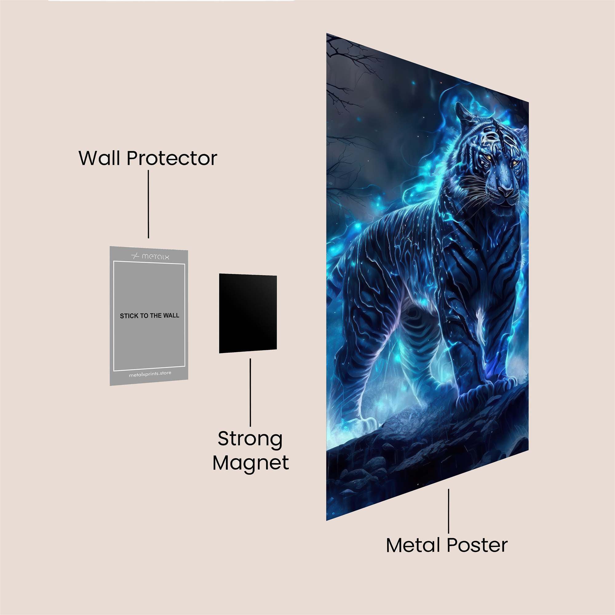 Tiger Enigma Safe Wall Magnetic / M