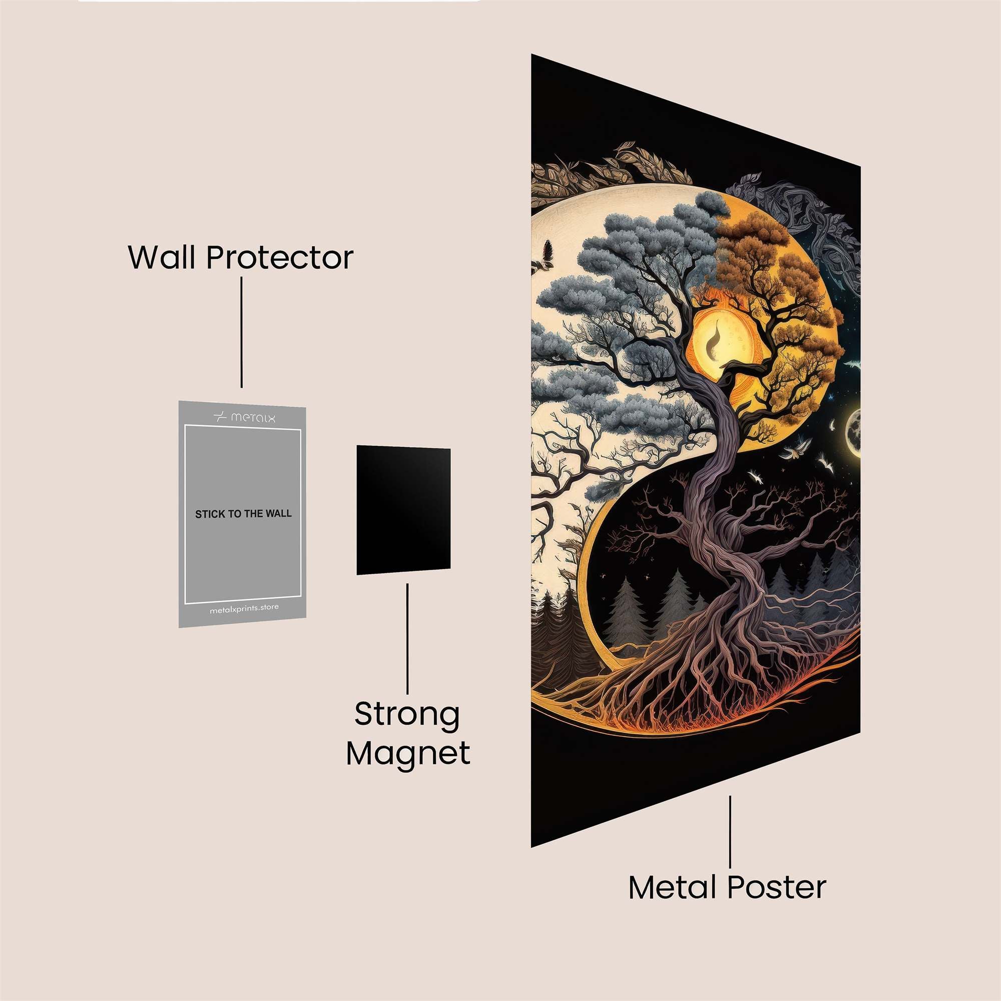 YinYang Serenity Safe Wall Magnetic / M