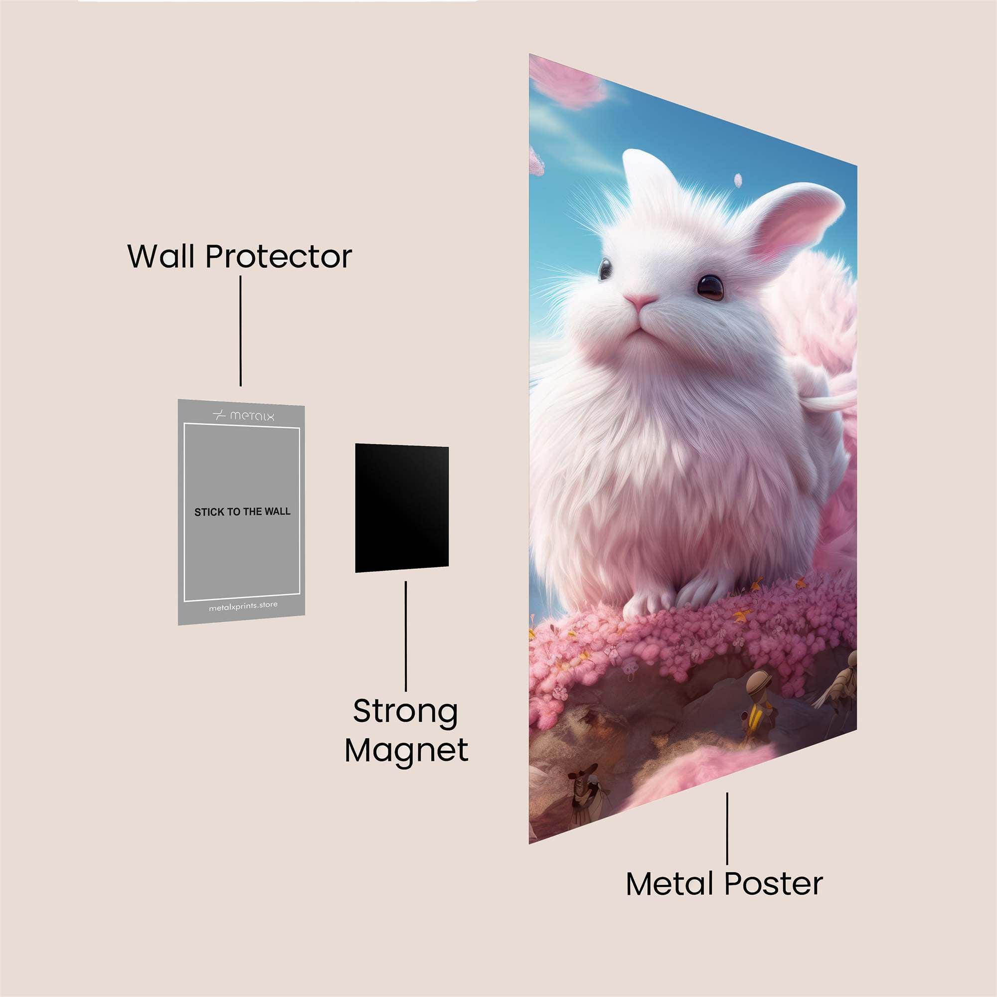 Bunny Bliss Safe Wall Magnetic / M
