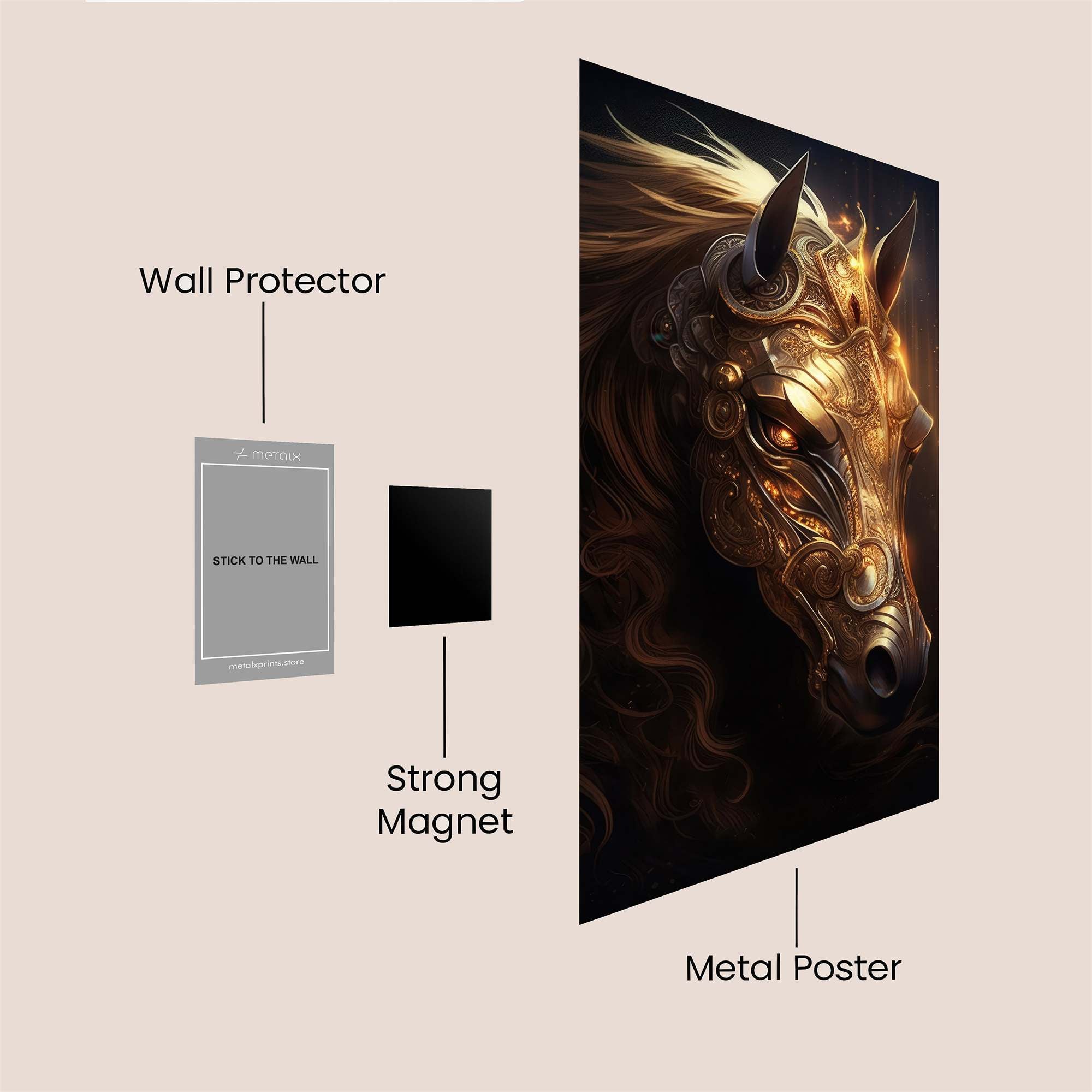 Golden Majesty Safe Wall Magnetic / M
