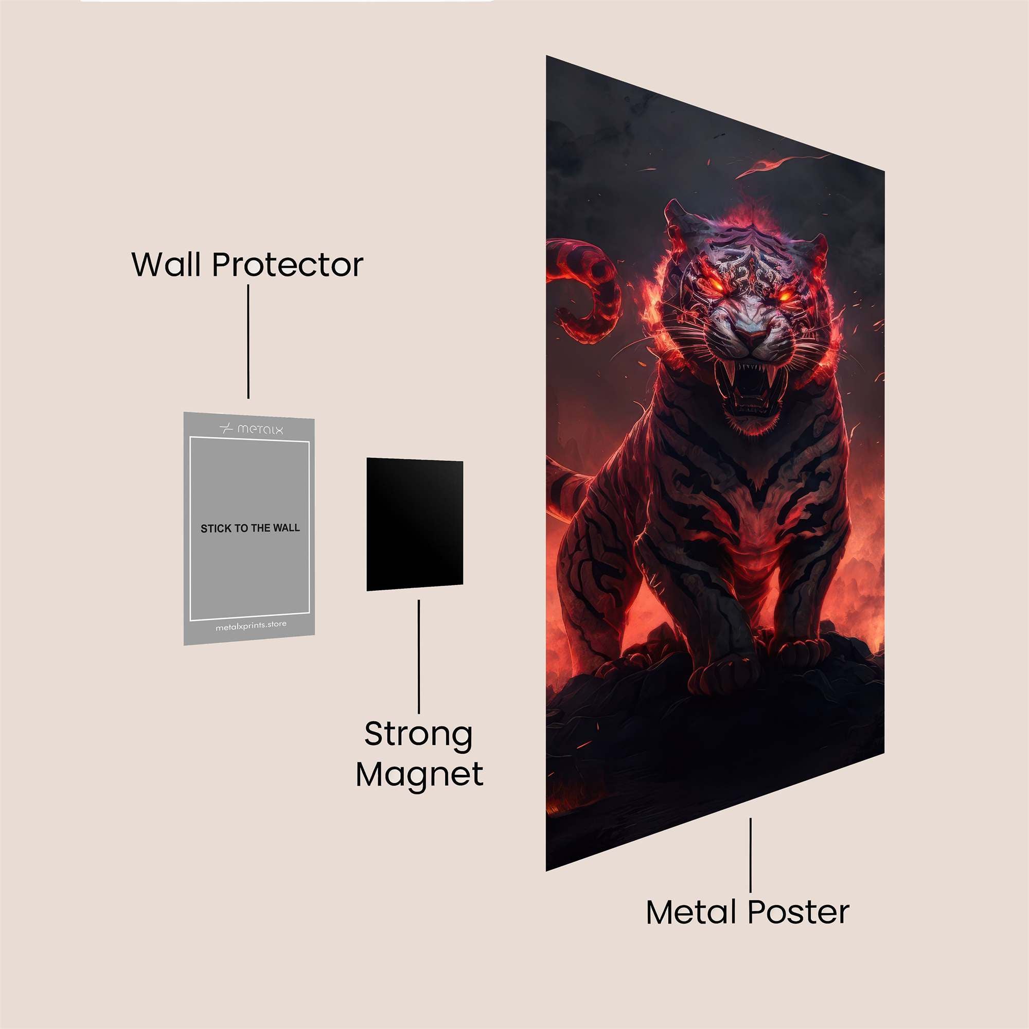 Inferno Fury Safe Wall Magnetic / M
