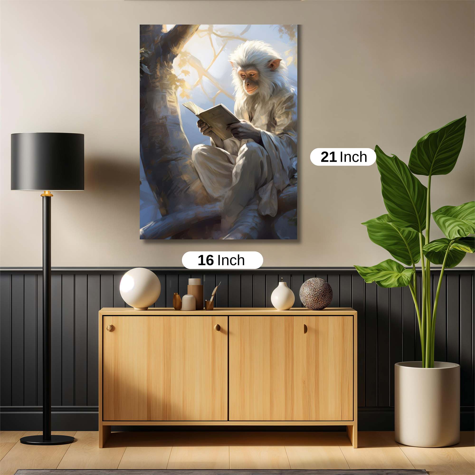 Monkey Serenity Safe Wall Magnetic / M