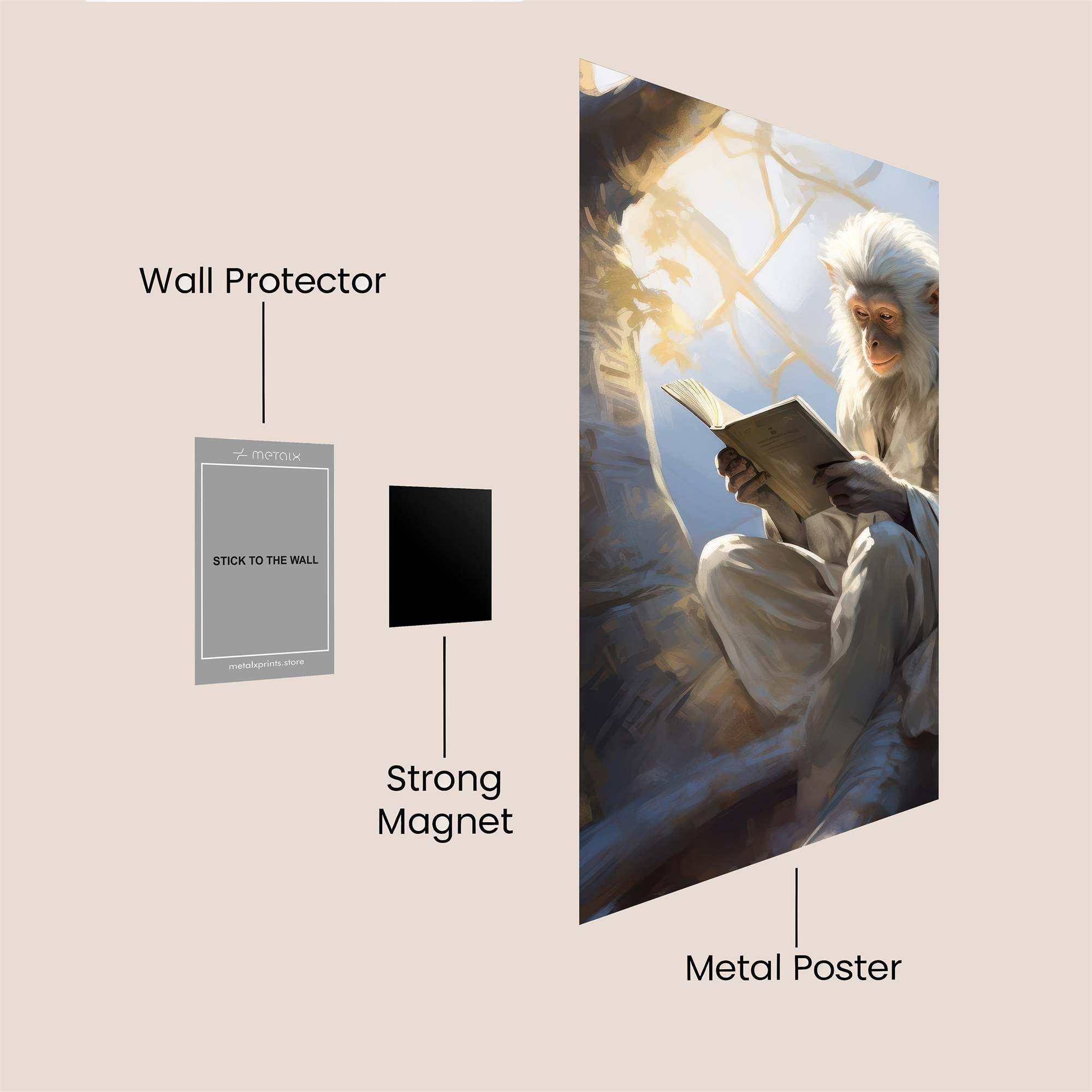 Monkey Serenity Safe Wall Magnetic / M