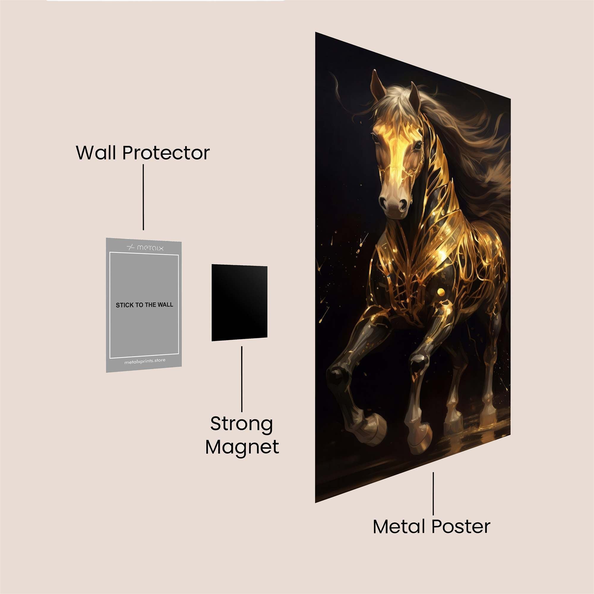 Golden Majesty Safe Wall Magnetic / M