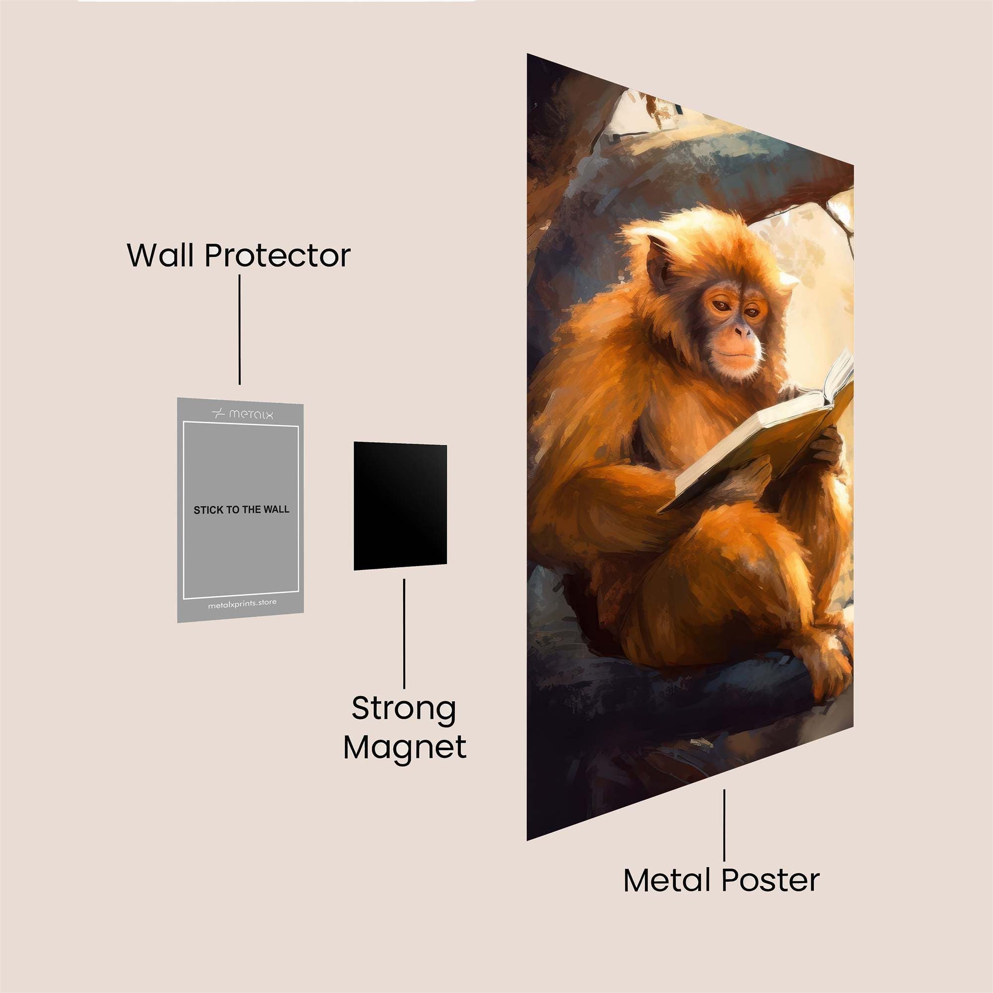 Scholar Monkey Safe Wall Magnetic / M
