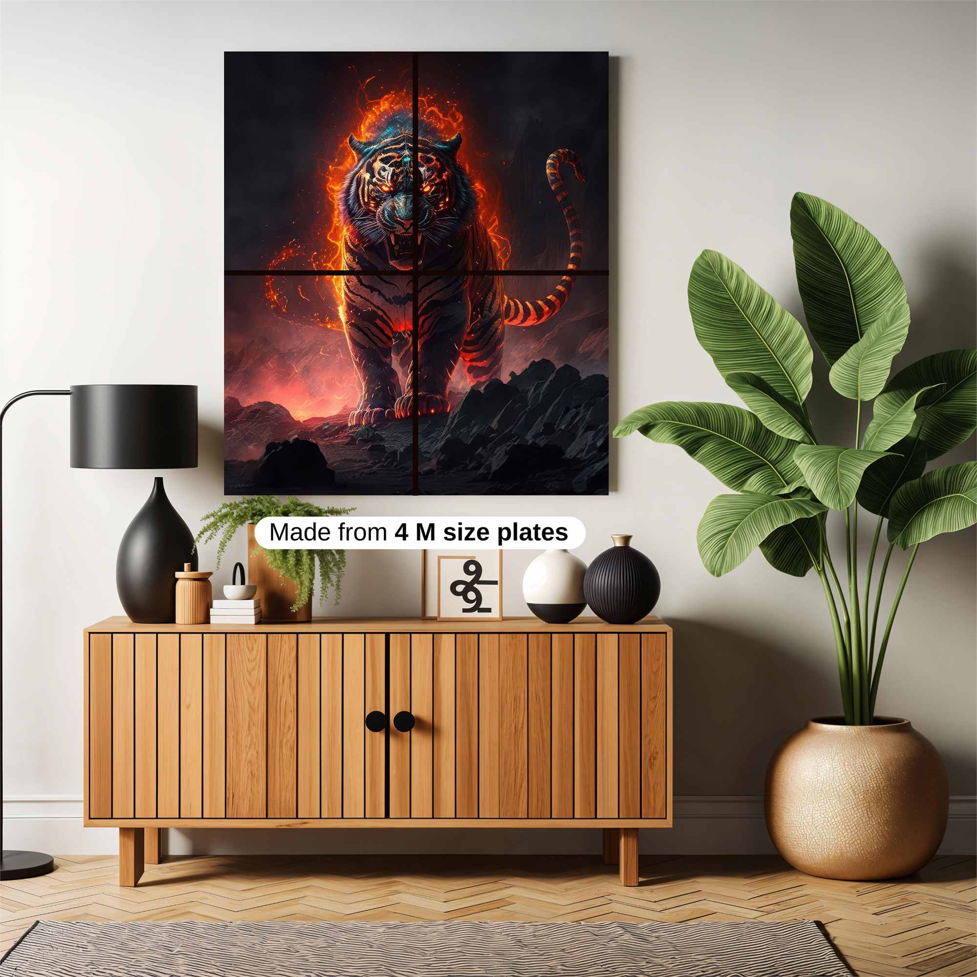 Flaming Majesty Safe Wall Magnetic / M