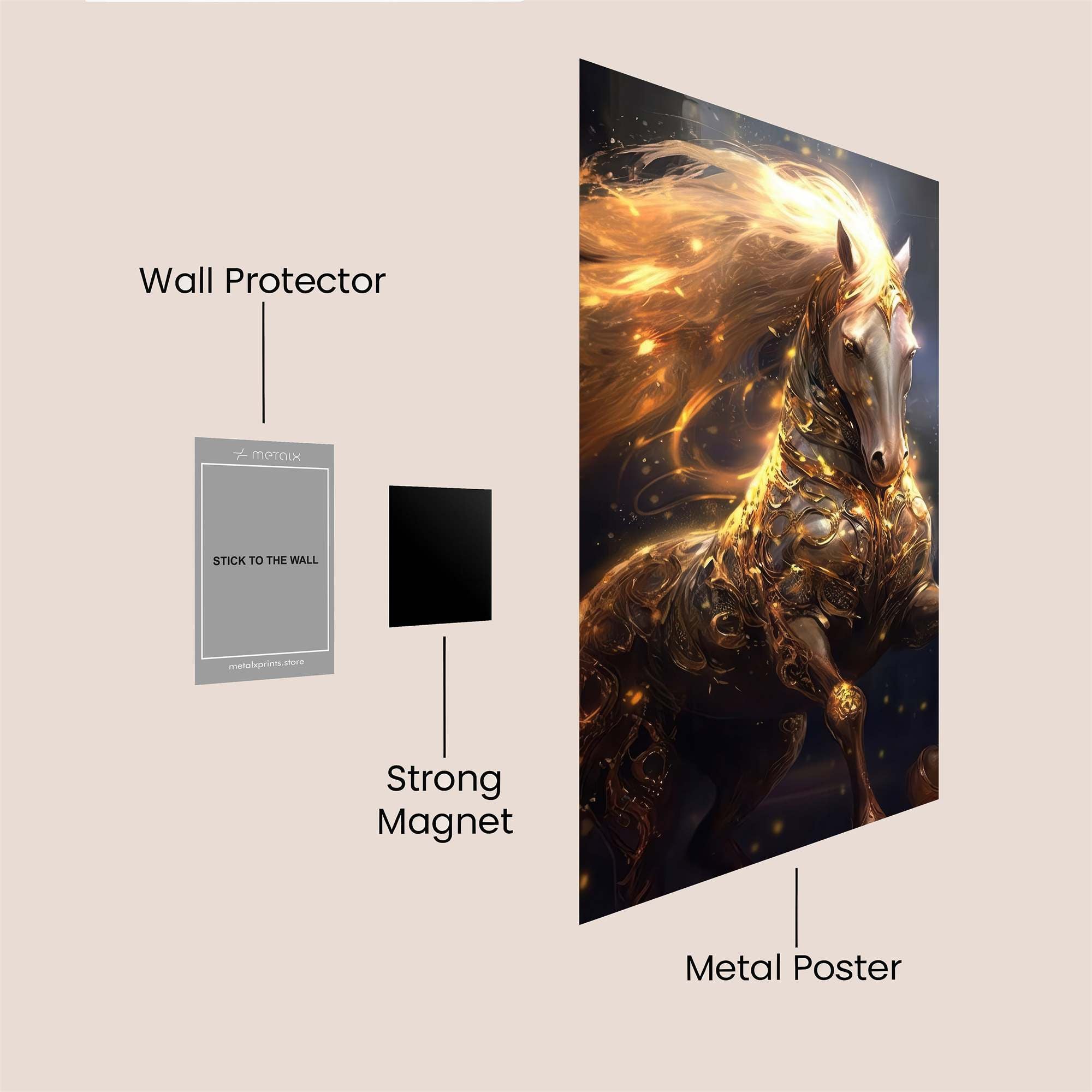 Golden Majesty Safe Wall Magnetic / M