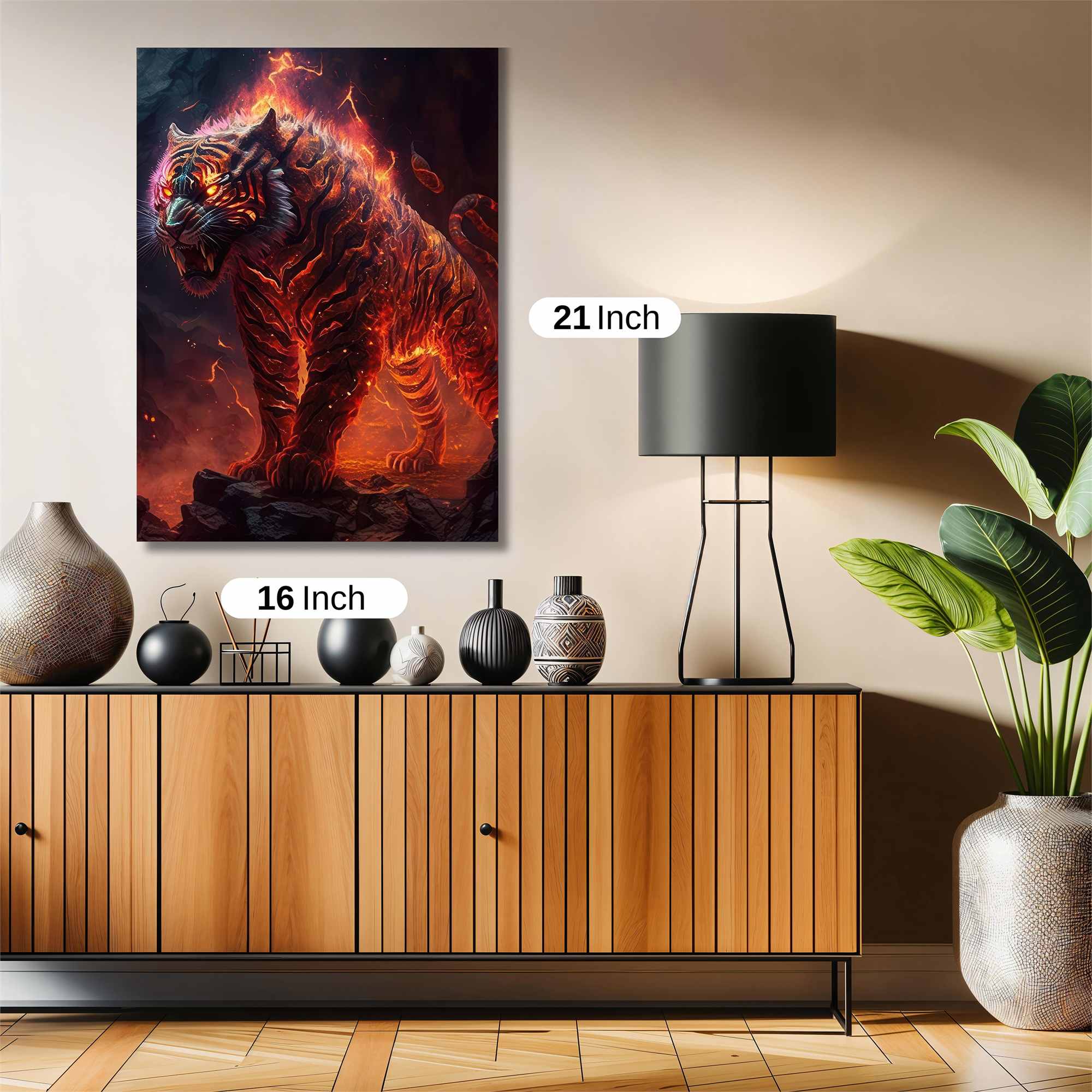 Inferno Tiger Safe Wall Magnetic / M