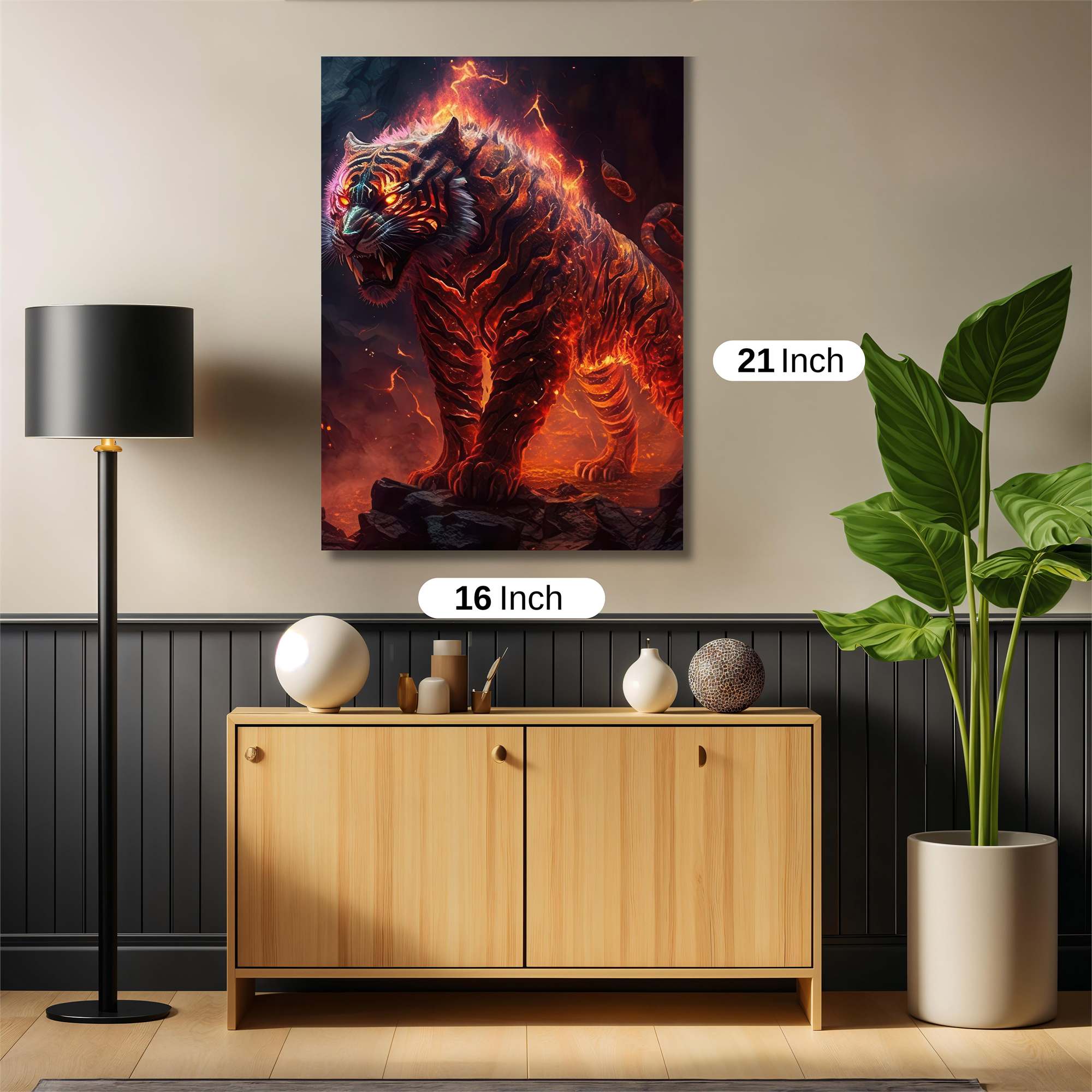 Inferno Tiger Safe Wall Magnetic / M