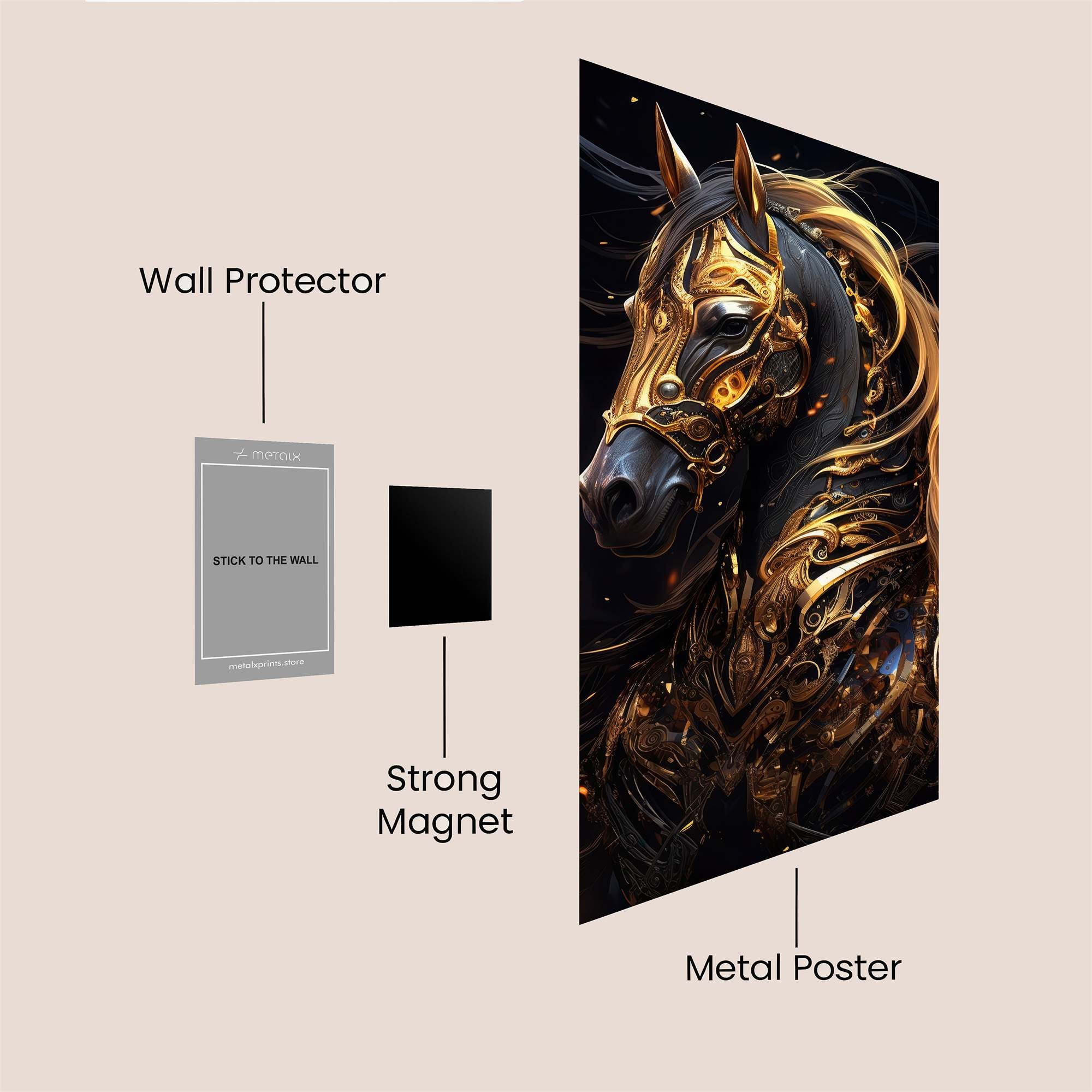 Golden Majesty Safe Wall Magnetic / M