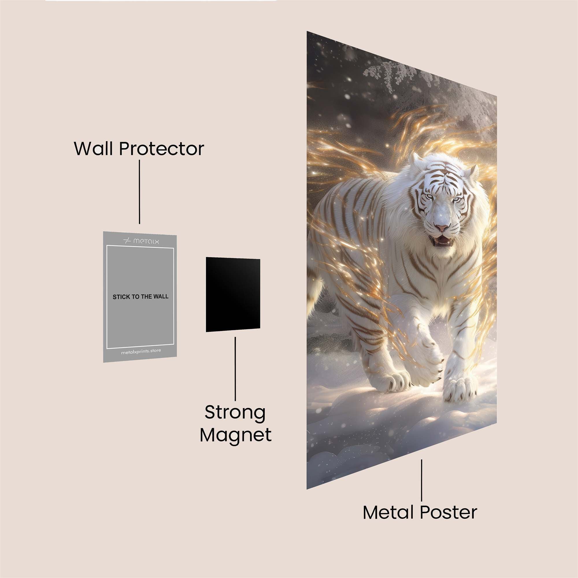 Tiger Radiance Safe Wall Magnetic / M