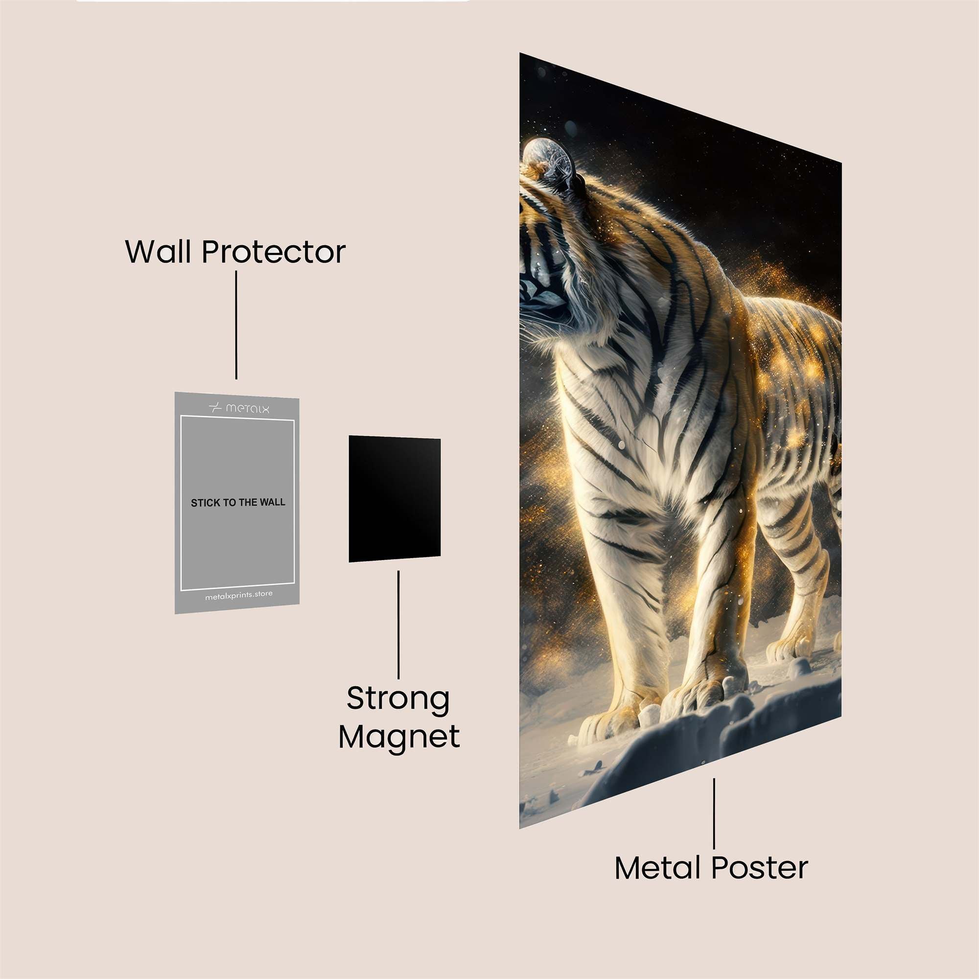 Tiger Radiant Safe Wall Magnetic / M
