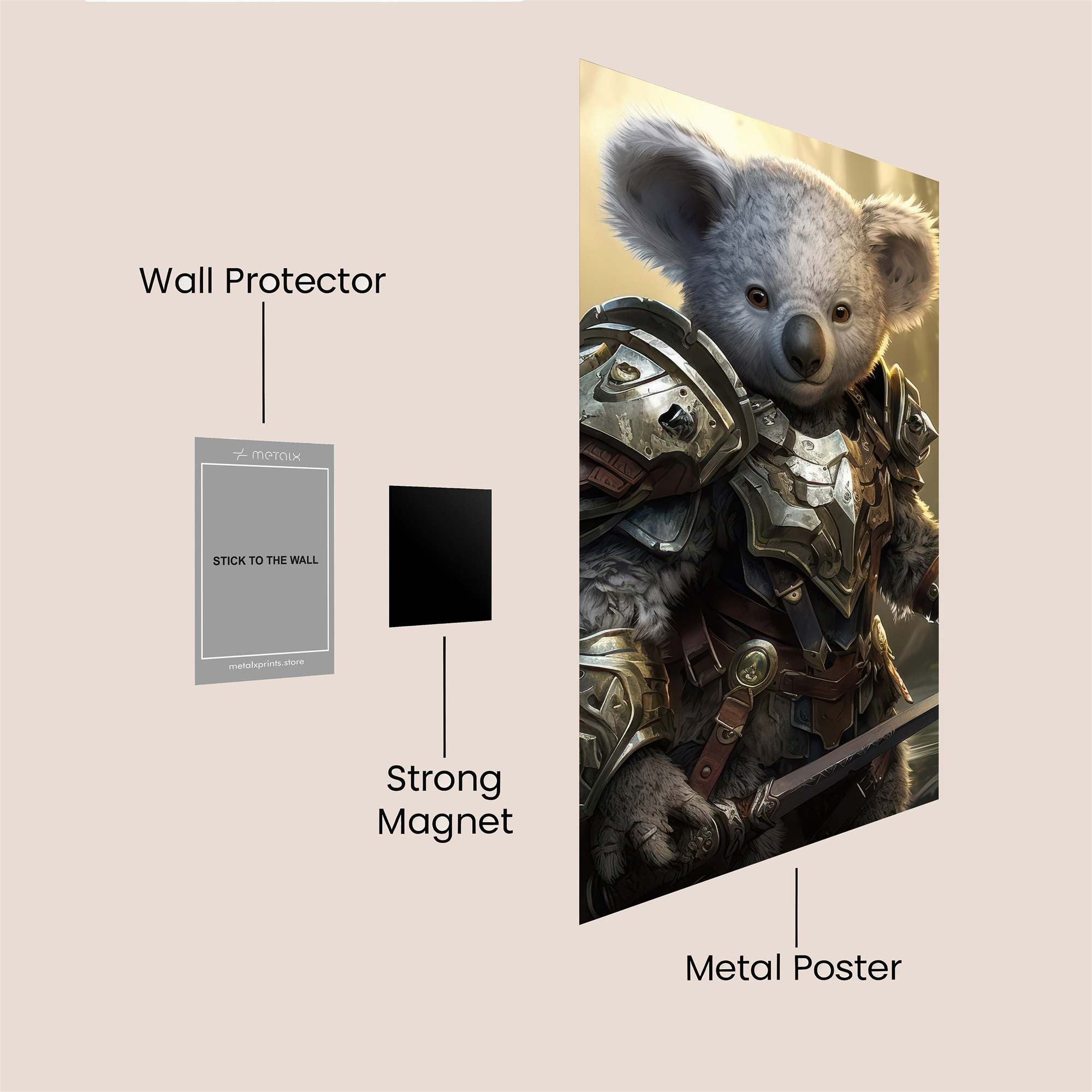 Koala Knight Safe Wall Magnetic / M