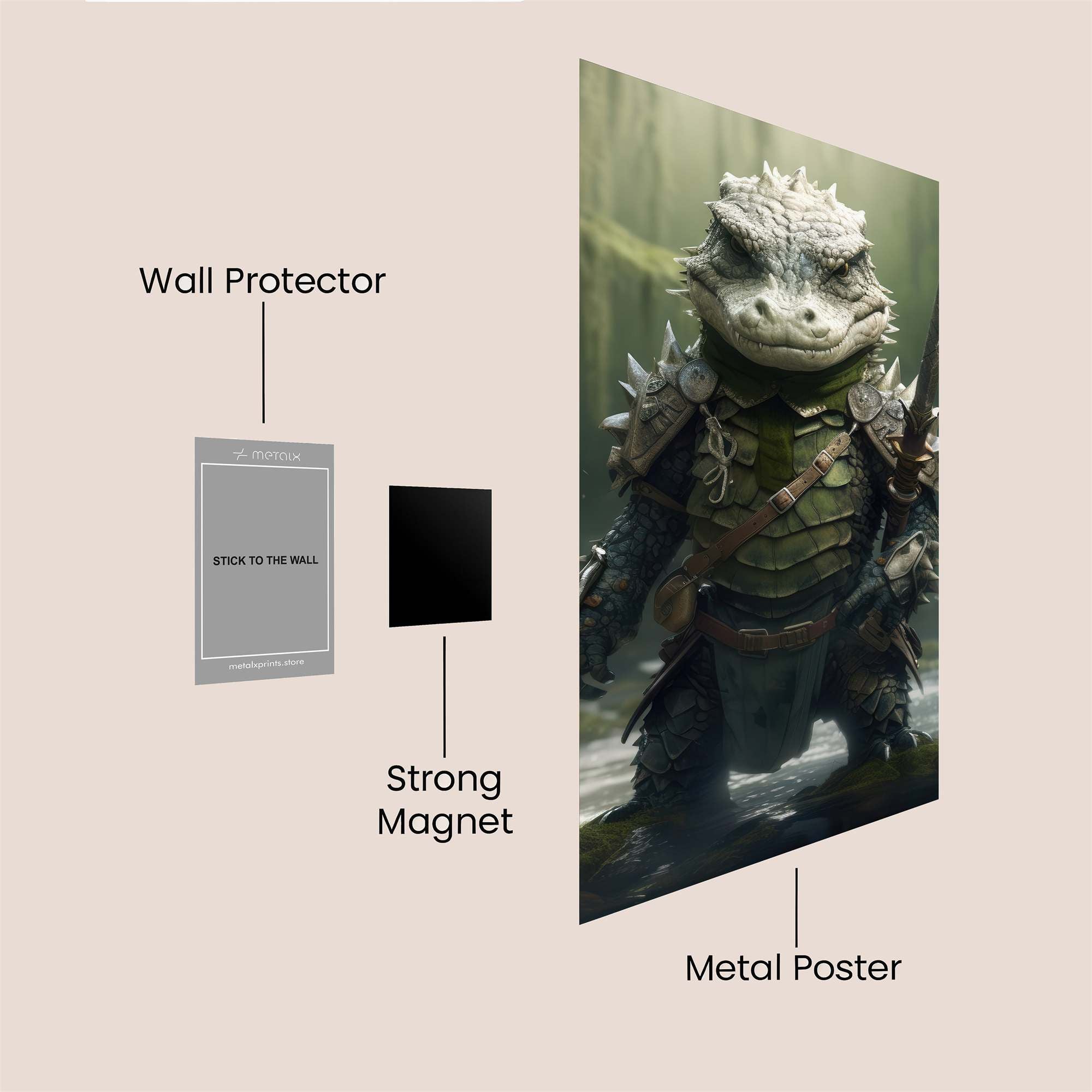 Lizard Valor Safe Wall Magnetic / M