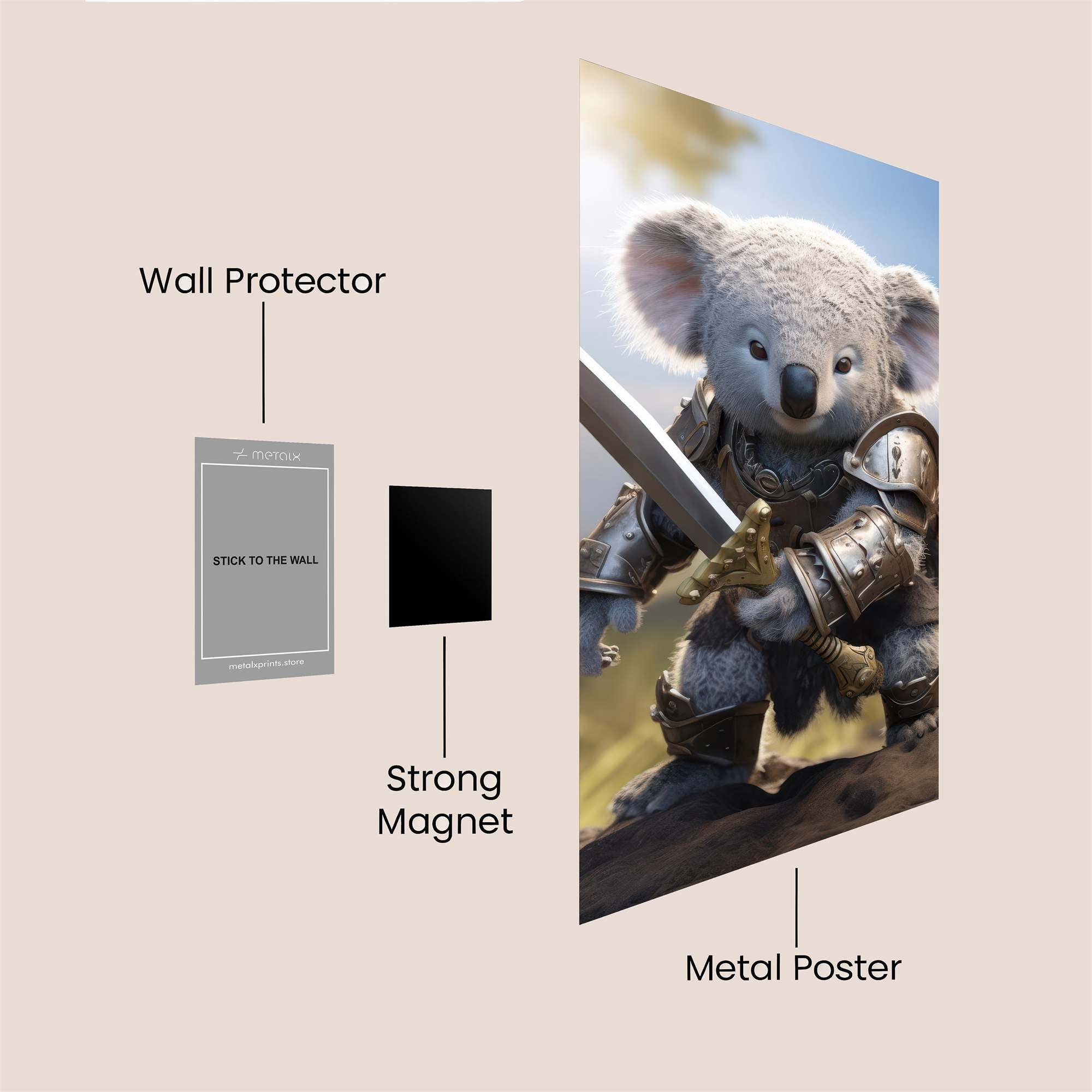 Koala Knight Safe Wall Magnetic / M