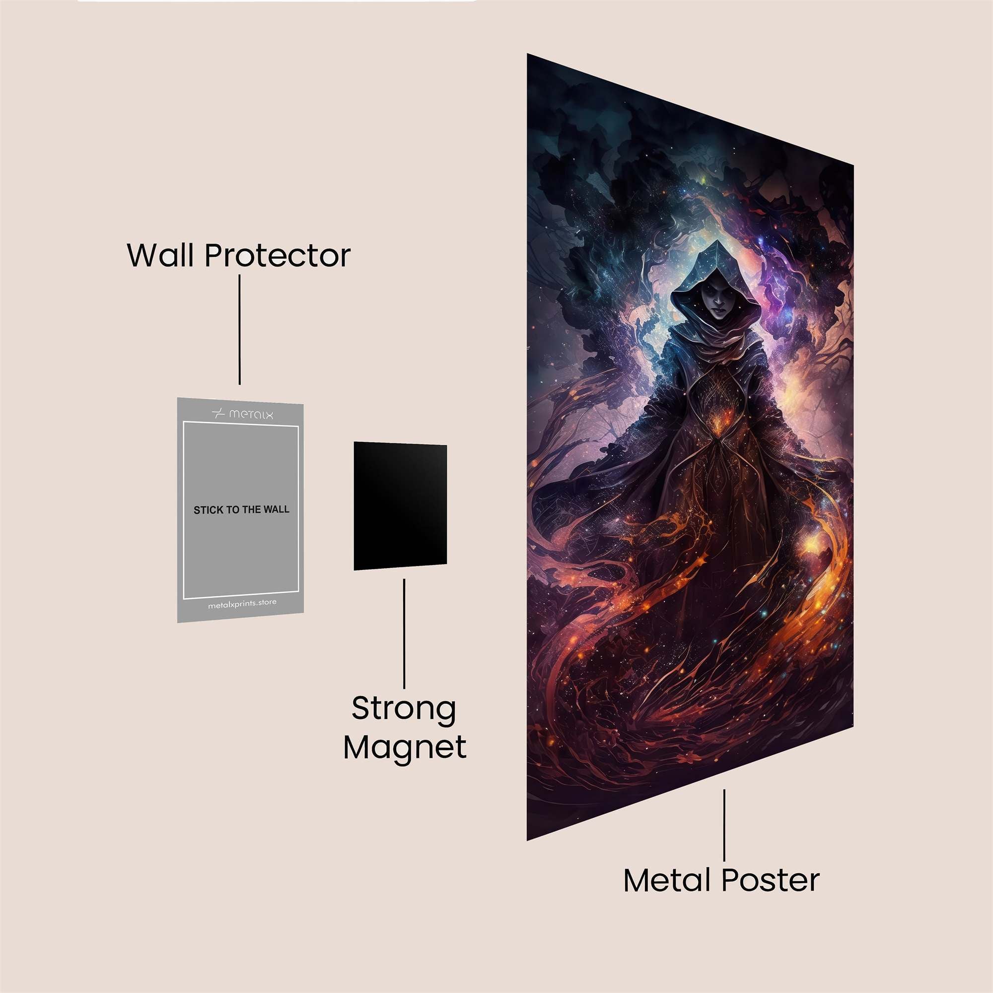 Mystic Blaze Safe Wall Magnetic / M
