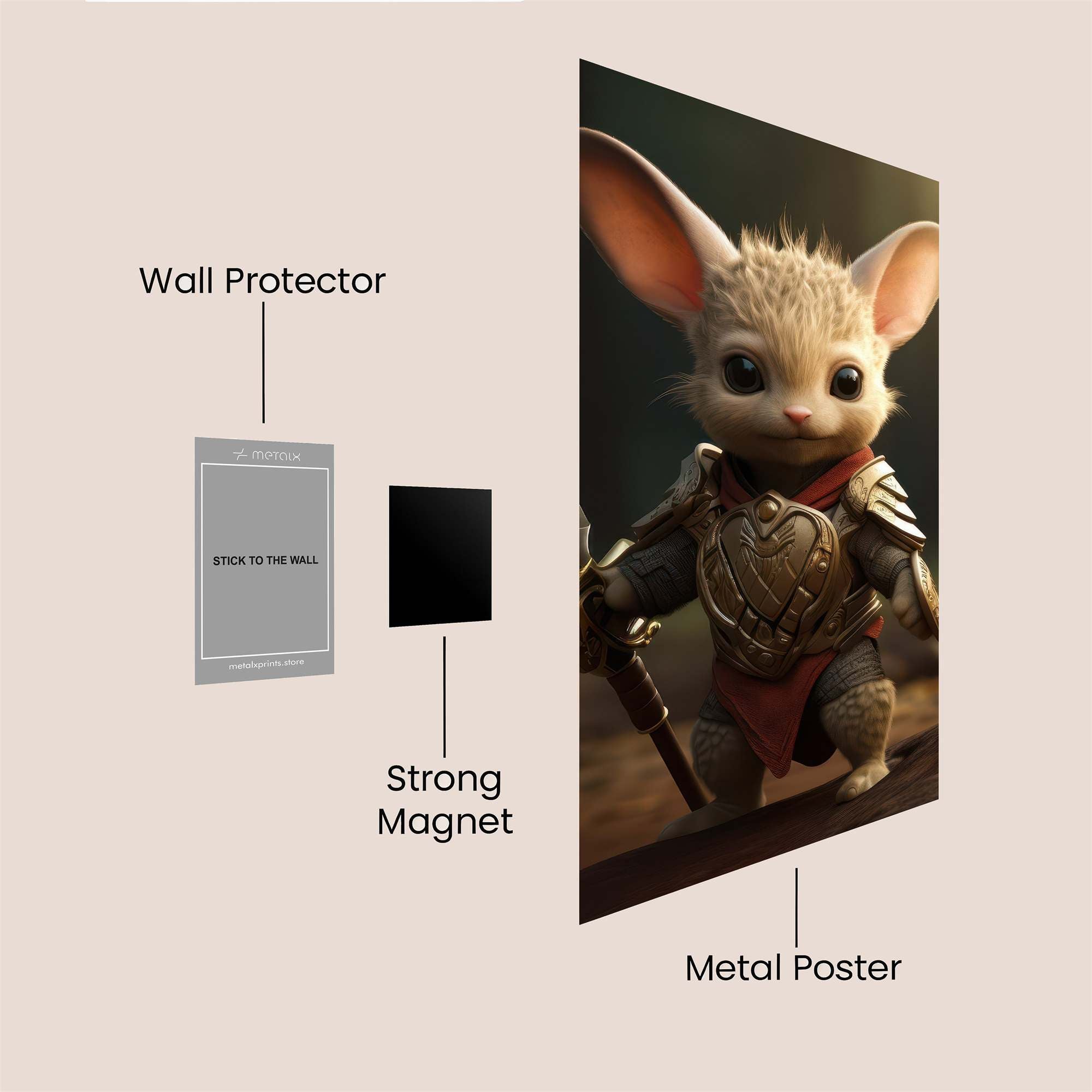 Mouse Valor Safe Wall Magnetic / M